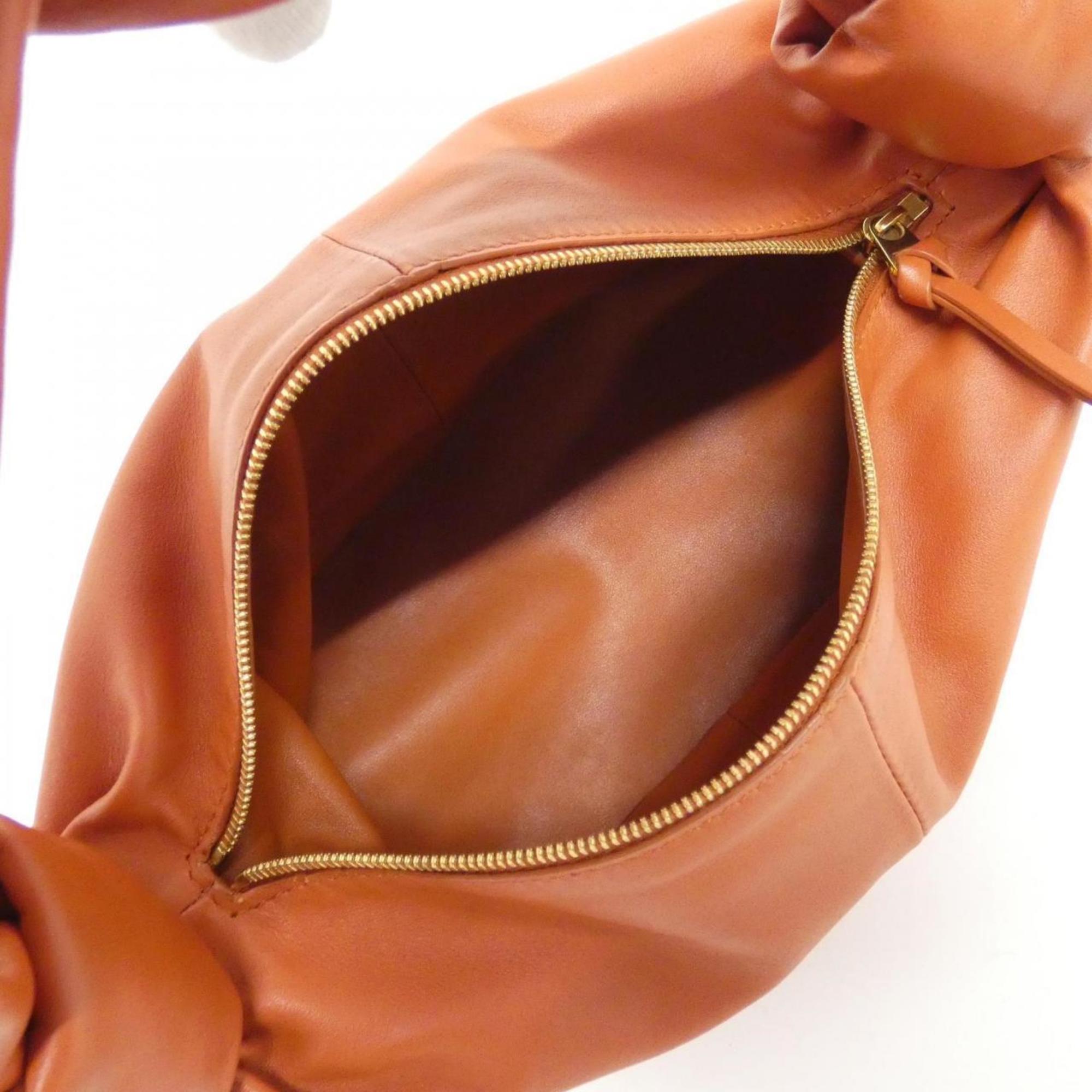 Bottega Veneta Gold Leather Handbag