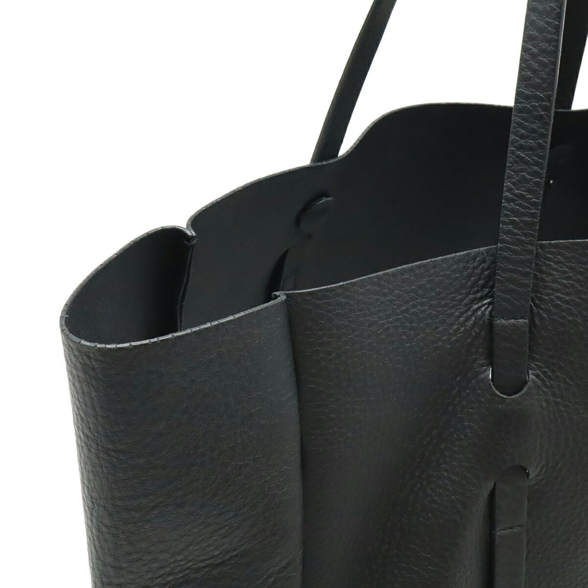 Balenciaga Black Leather Shoulder Bag Tote