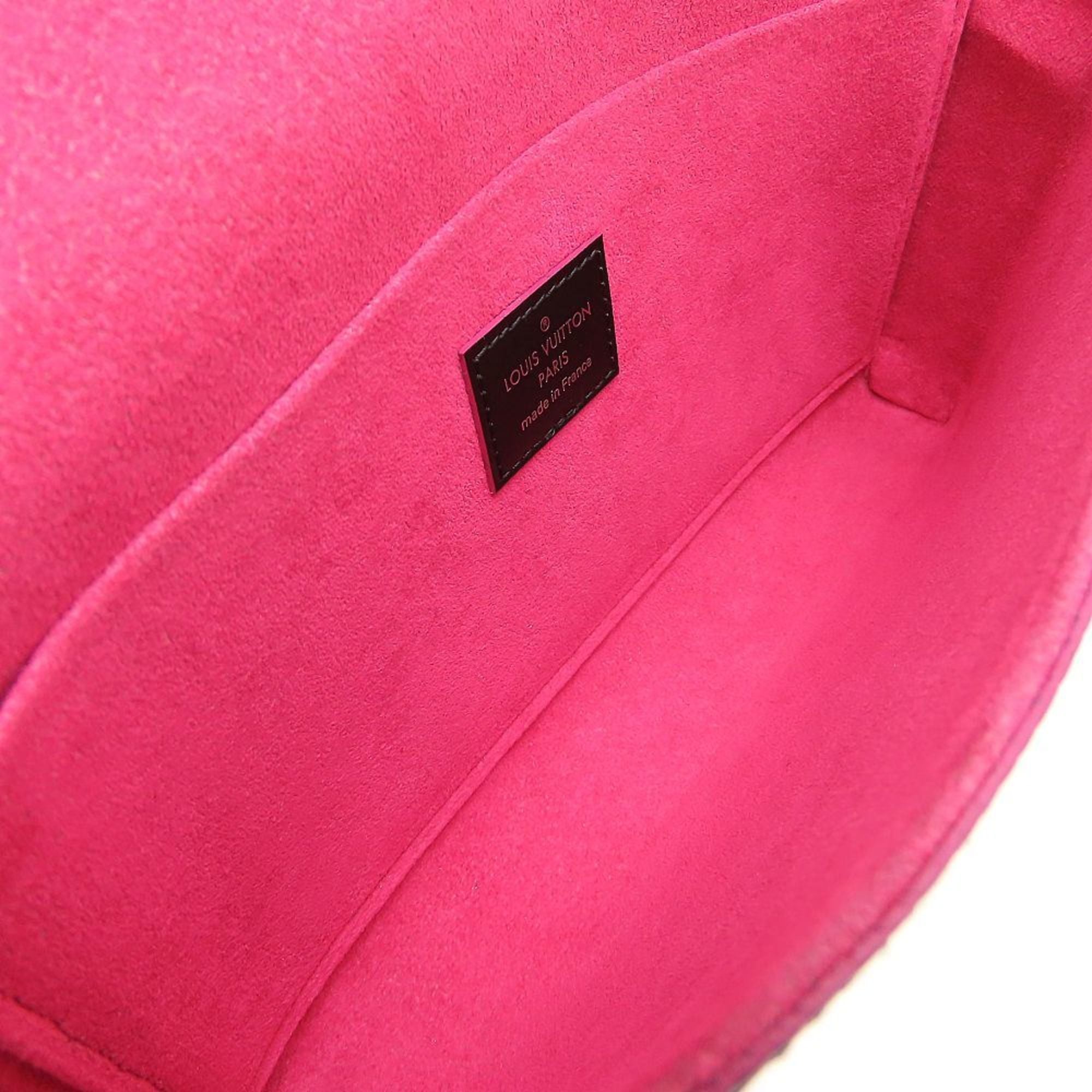 Louis Vuitton Hot Pink Noir Leather Pochette