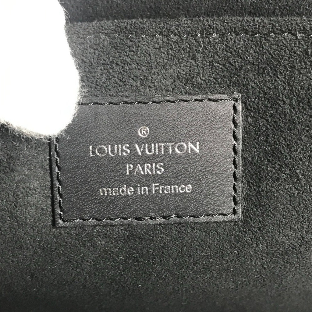 Louis Vuitton Black Noir Epi Leather Clutch Bag Pochette Pouch