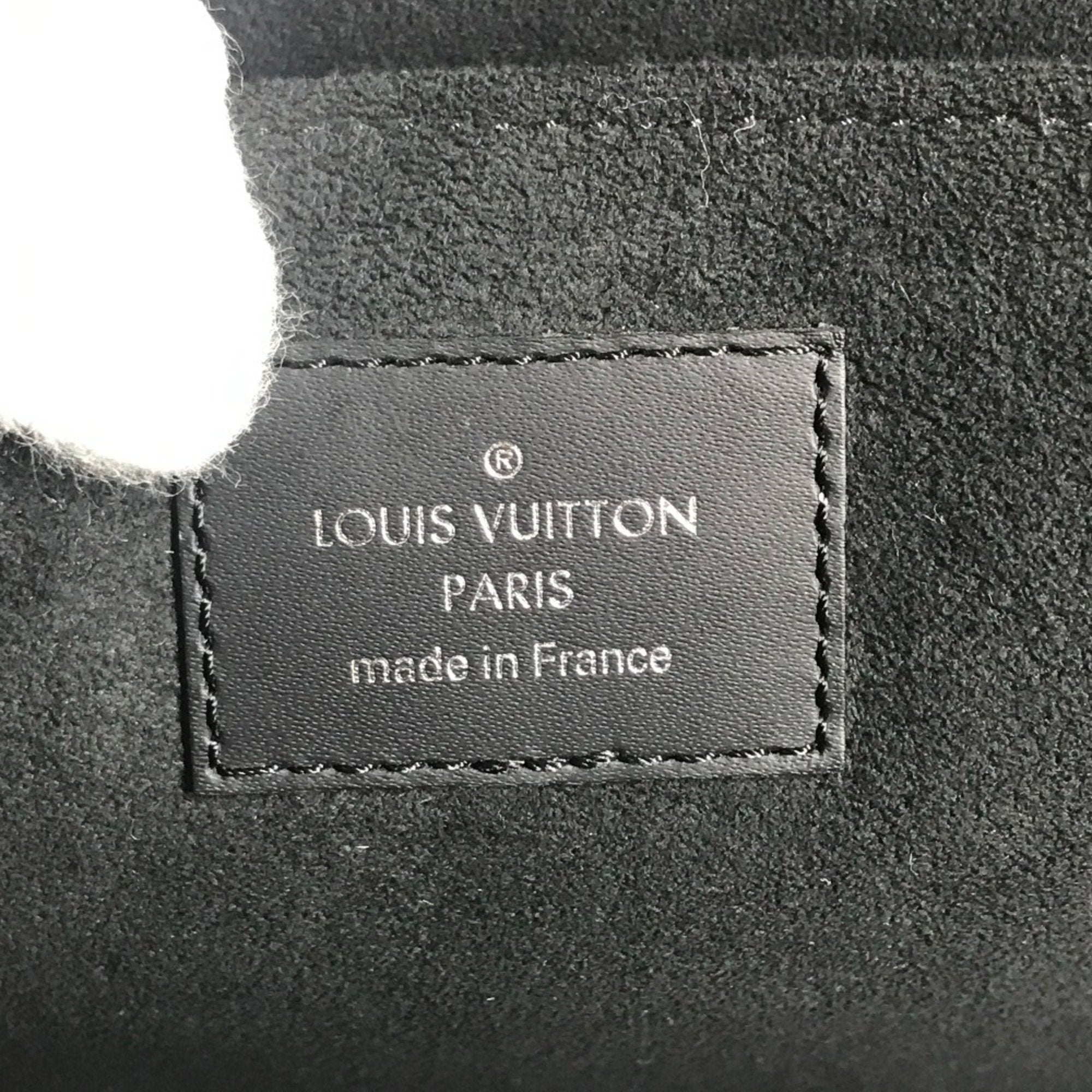 Louis Vuitton Black Noir Epi Leather Clutch Bag Pochette Pouch
