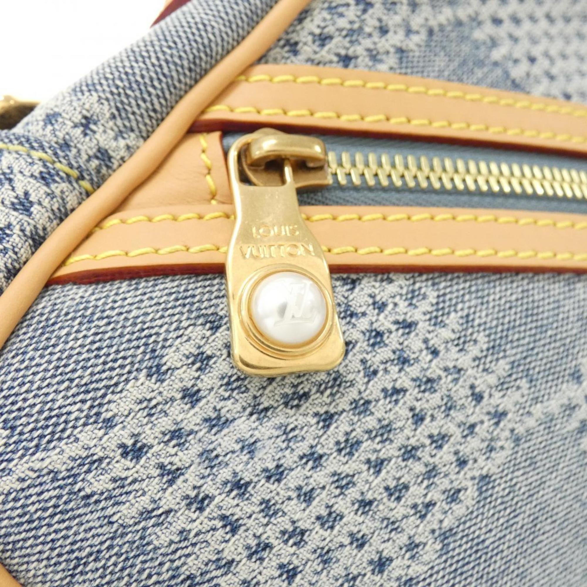 Louis Vuitton Blue Cotton Canvas Shoulder Bag