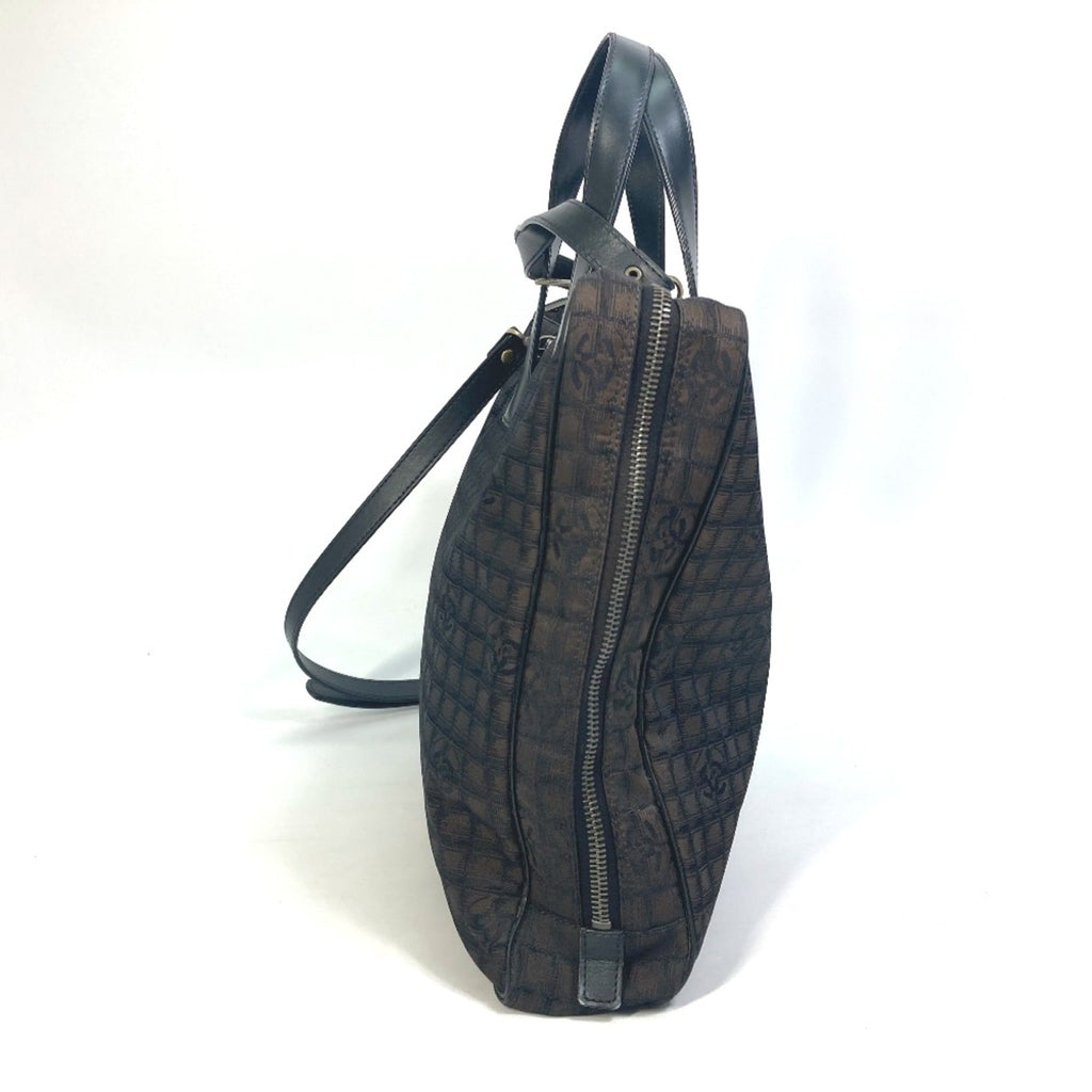Chanel Brown Cloth Briefcase