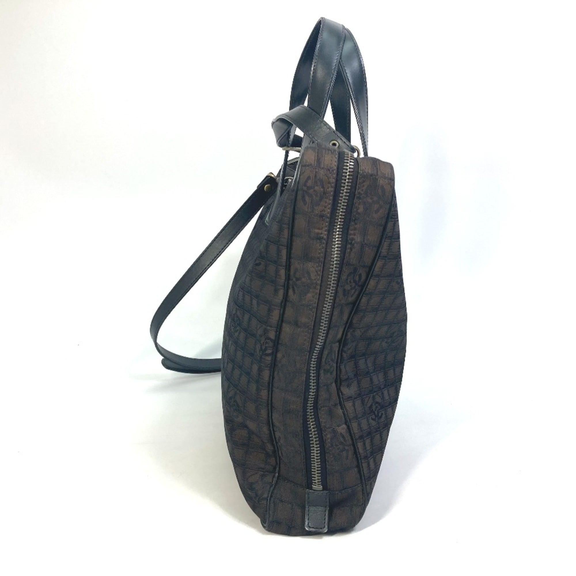 Chanel Brown Cloth Briefcase