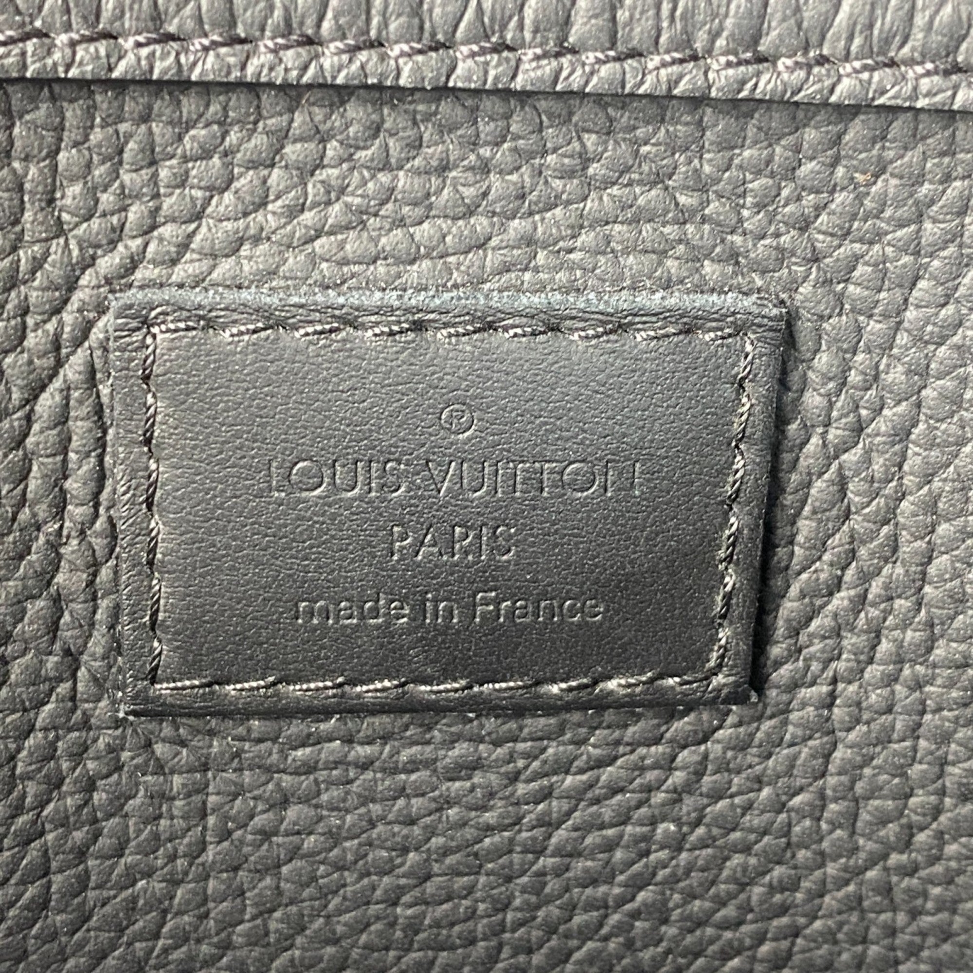 Louis Vuitton Black Leather Sling Bag