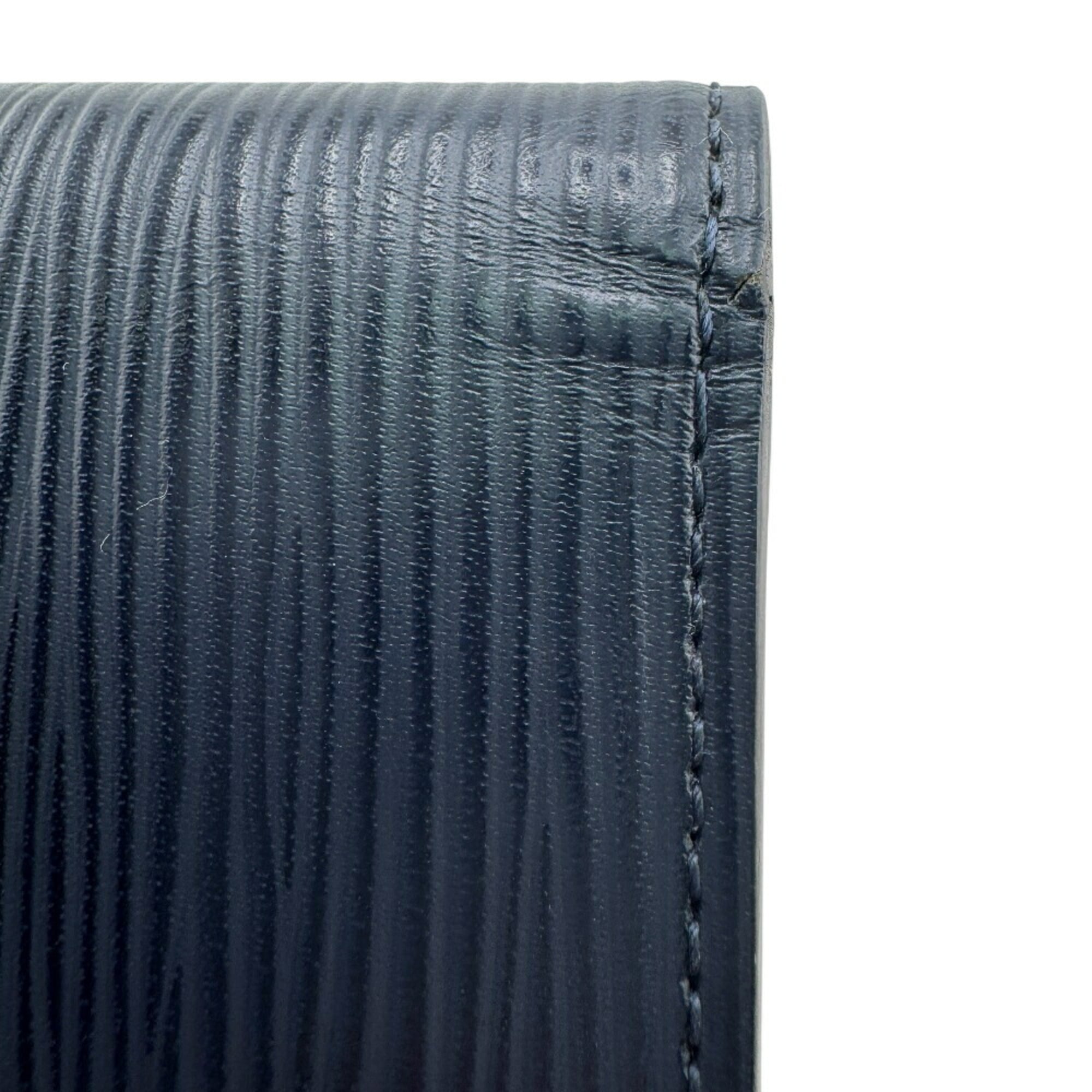 Louis Vuitton Navy Leather Long Wallet