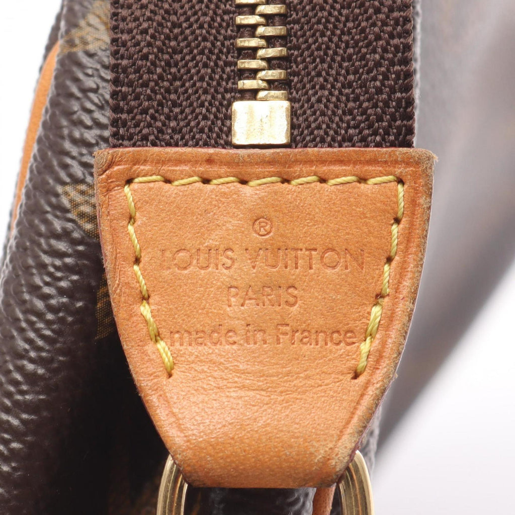 Louis Vuitton Brown Coated Canvas Leather Shoulder Bag