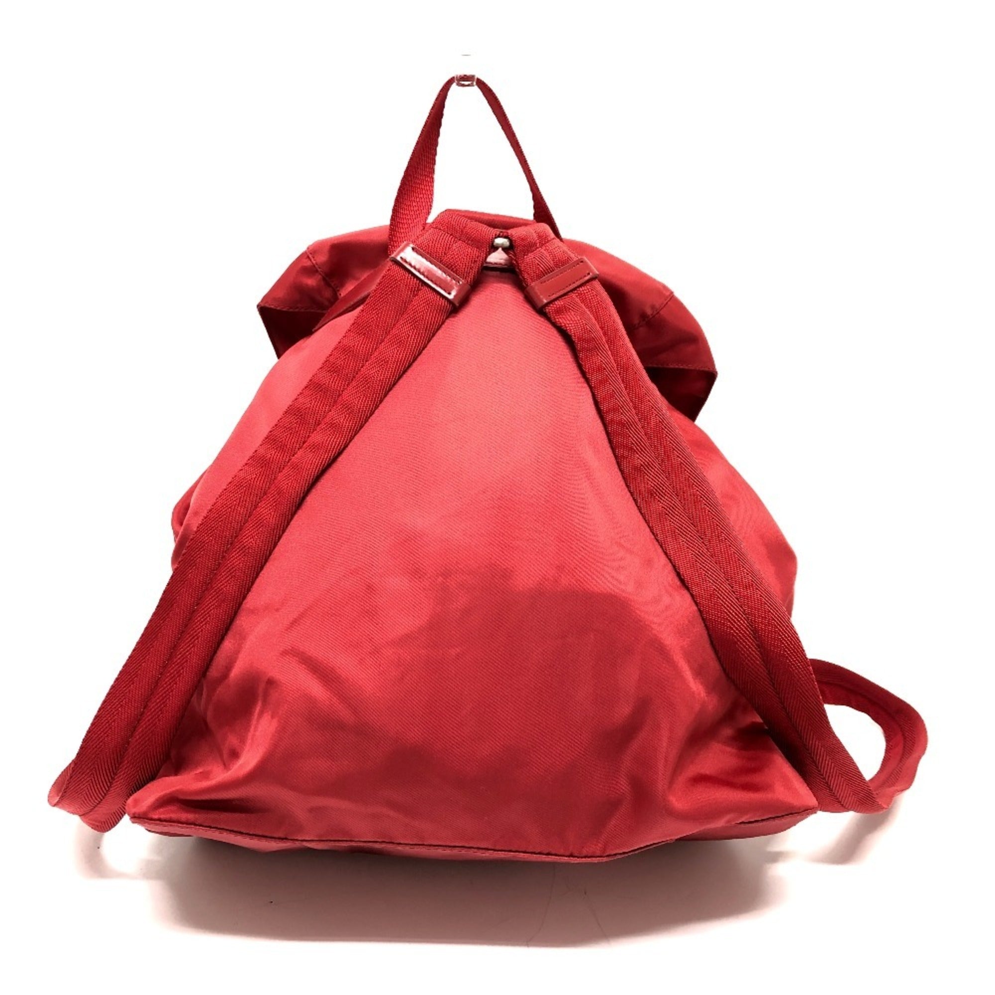 Prada Red Color Nylon Backpack