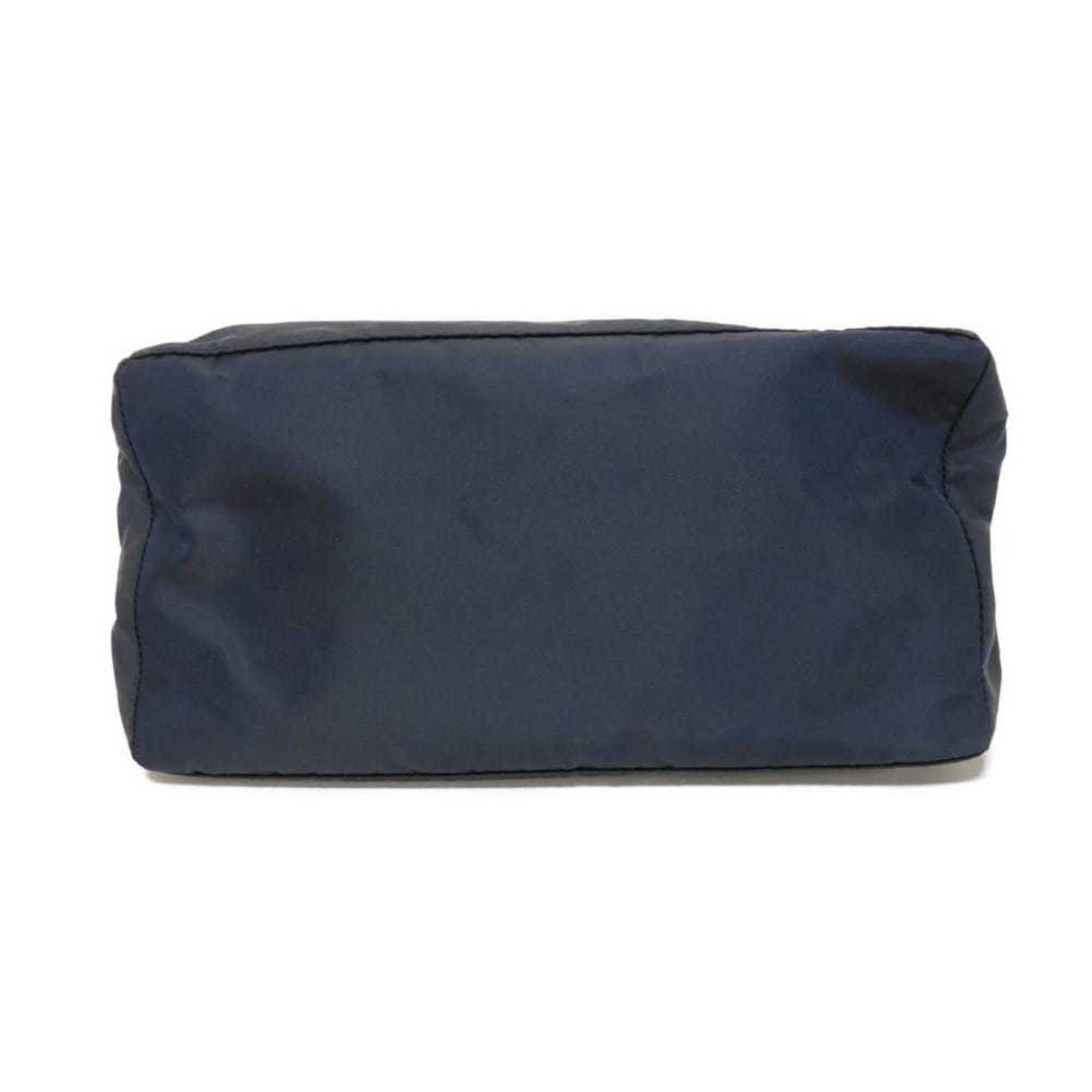 Prada Blue Nylon Clutch Bag Pouch
