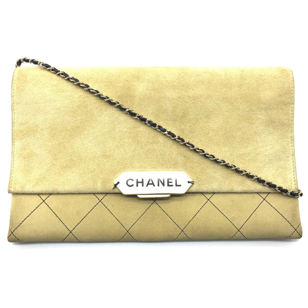 Chanel Beige Leather Shoulder Bag