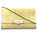 Chanel Beige Leather Shoulder Bag