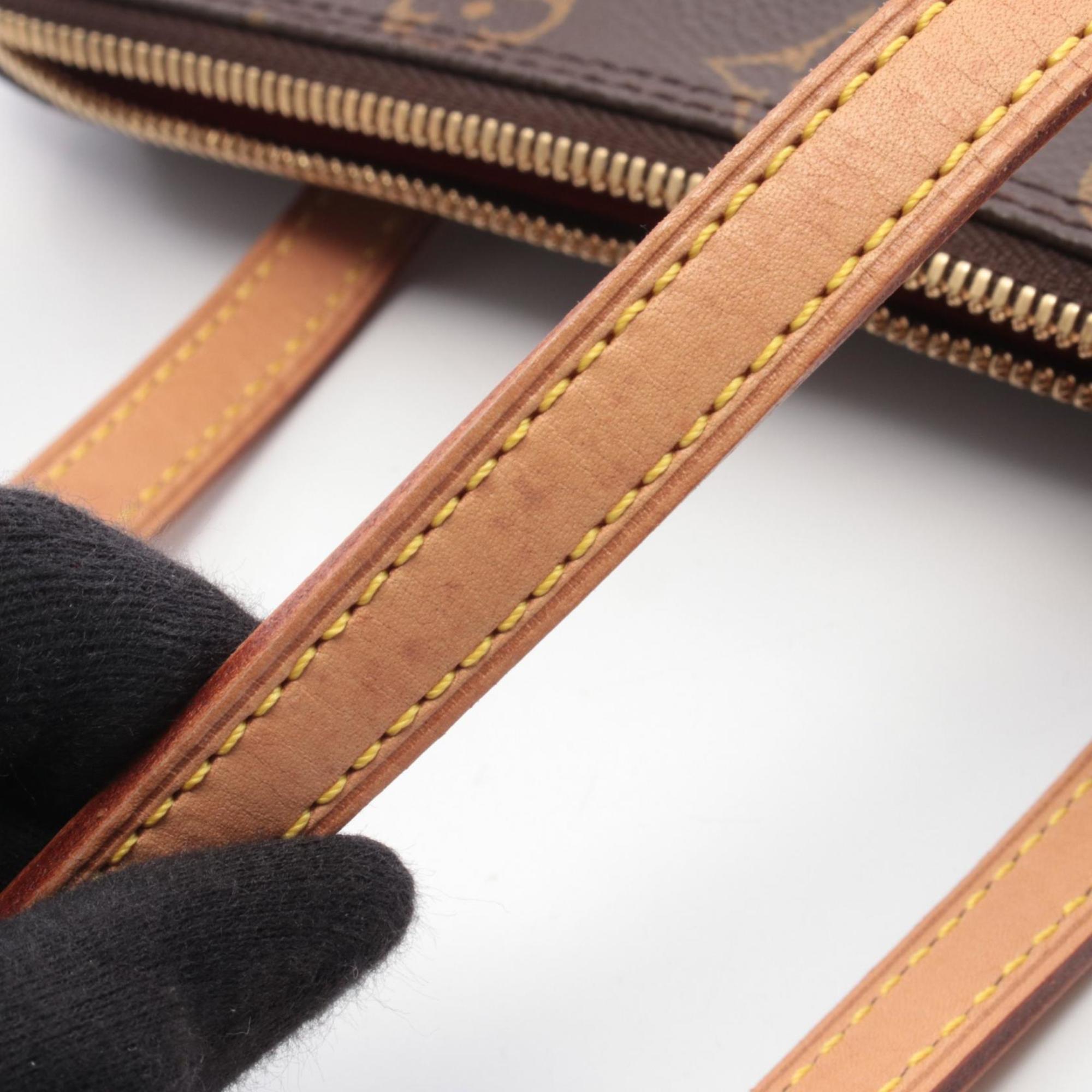 Louis Vuitton Brown Monogram Coated Canvas Leather Handbag Shoulder Bag