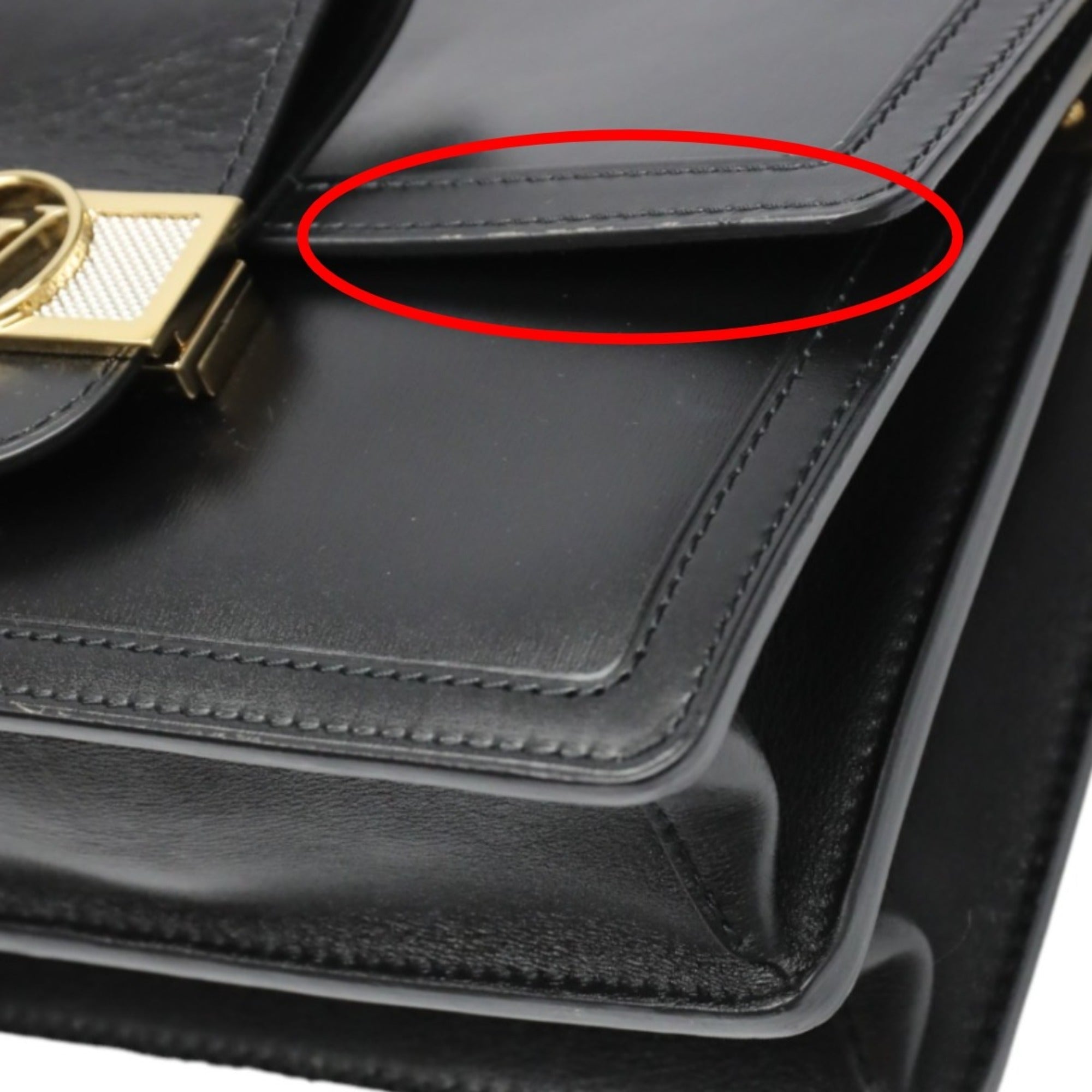 Louis Vuitton Black Noir Leather Shoulder Bag