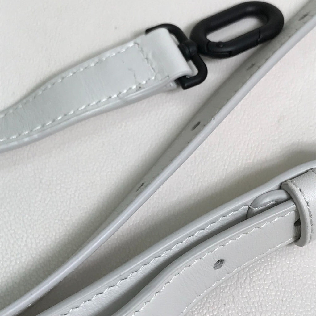 Balenciaga White Leather Hand
