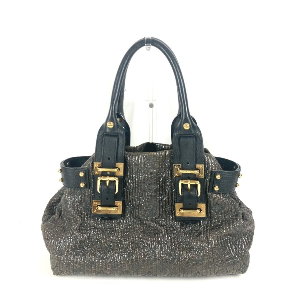 Louis Vuitton Black Noir Handbag Shoulder Bag Tote Bag