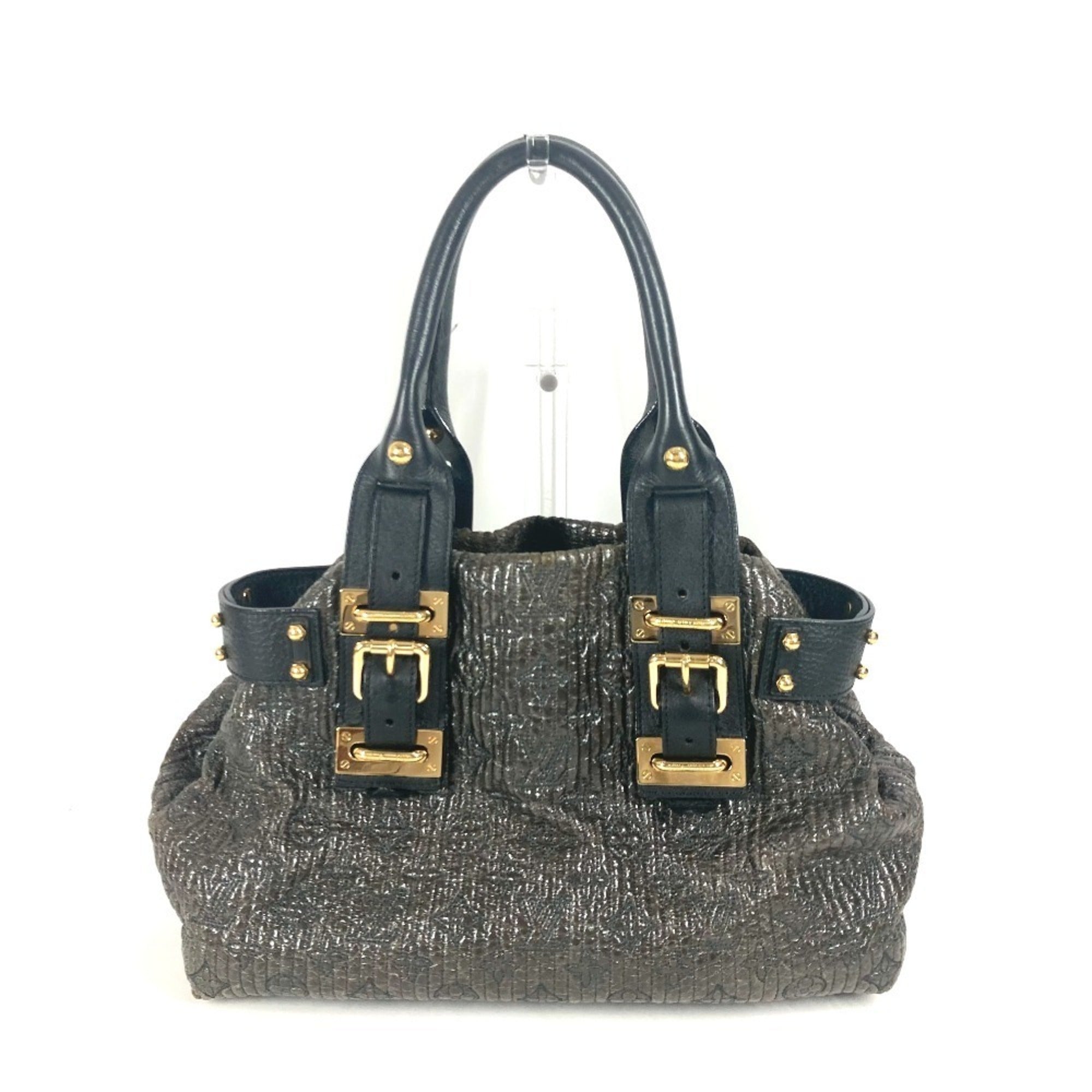 Louis Vuitton Black Noir Handbag Shoulder Bag Tote Bag