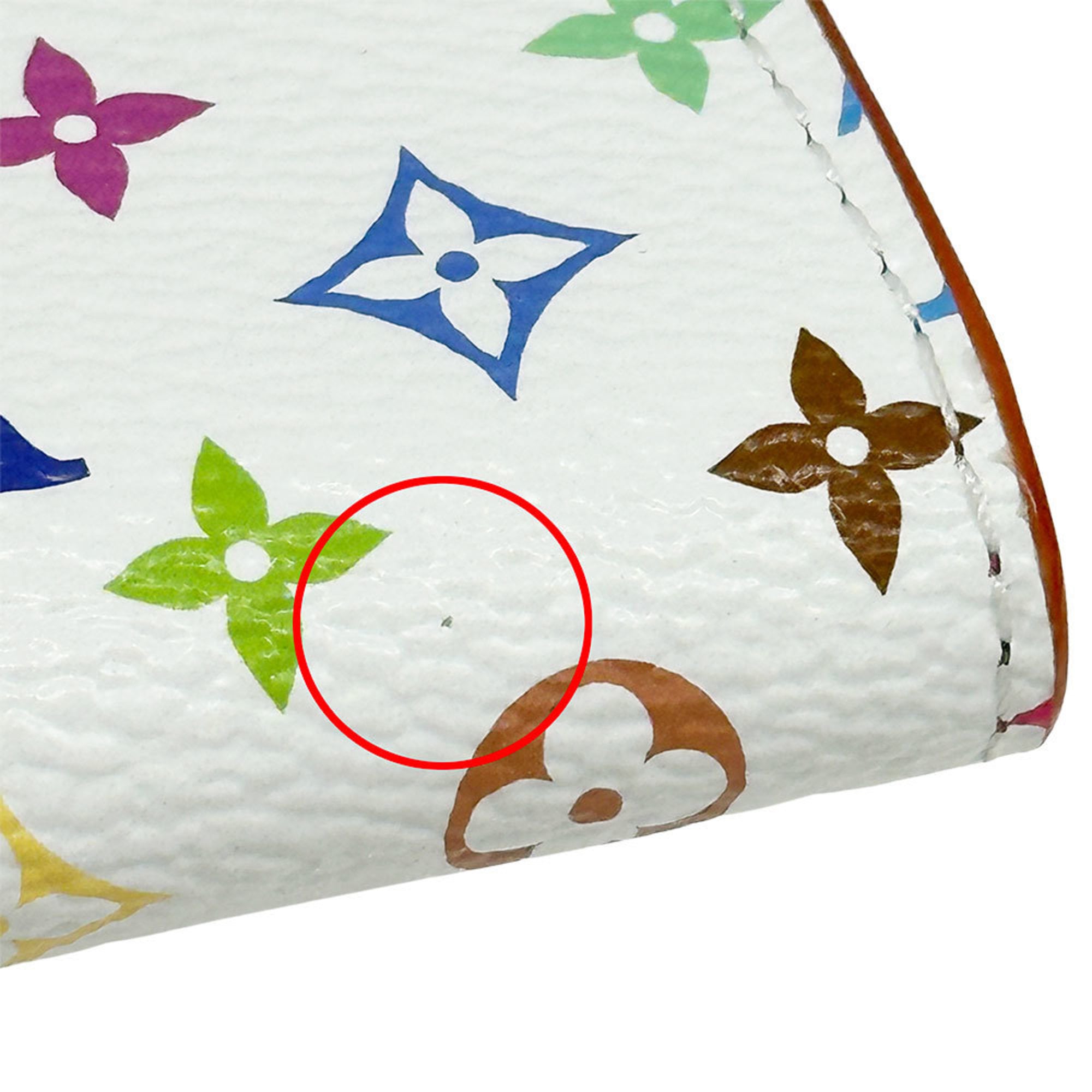 Louis Vuitton Multi-Color White Monogram Multicolore Coin Purse/Coin Case