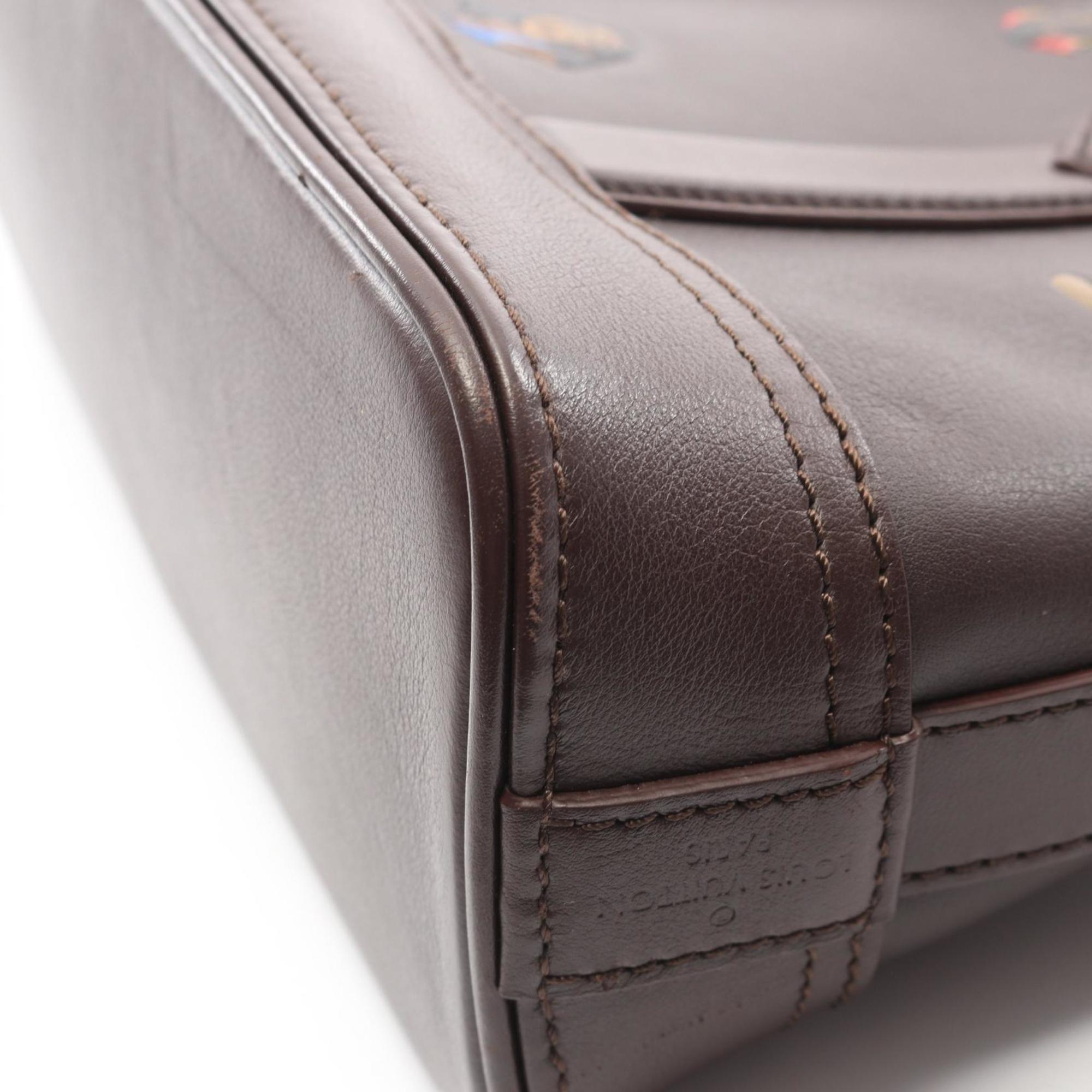 Louis Vuitton Brown Multi-Color Leather Handbag