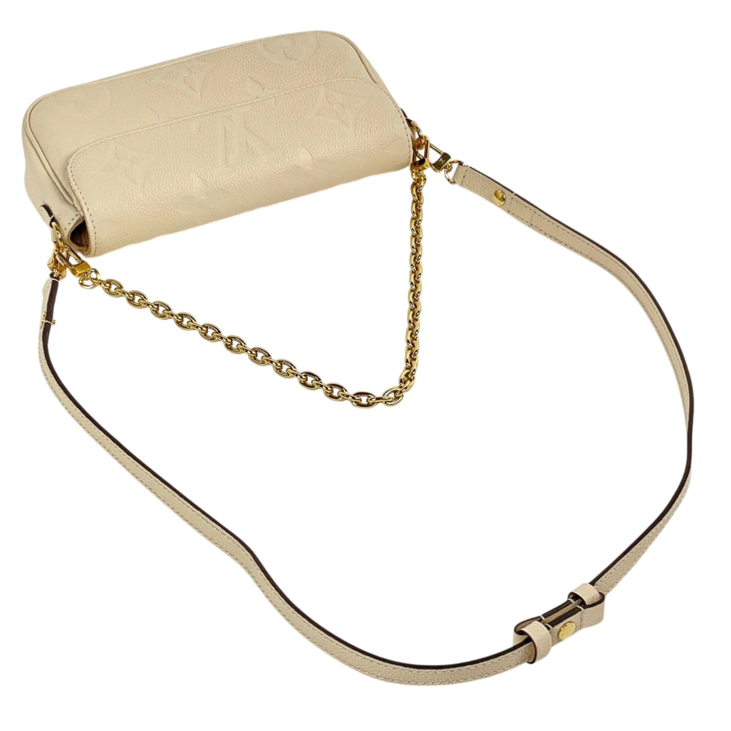 Louis Vuitton White Monogram Empreinte Shoulder Bag