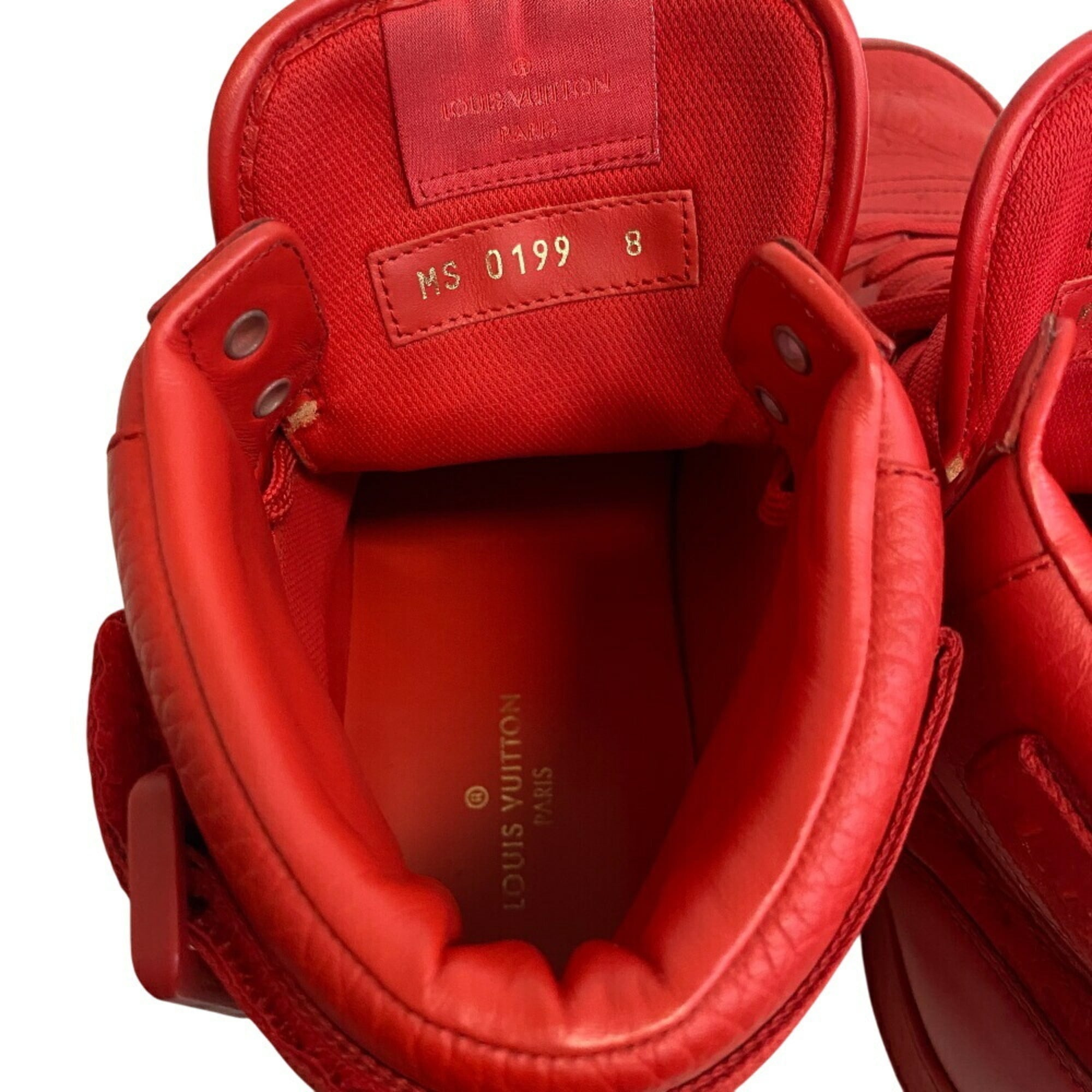 Louis Vuitton Red Color Sneakers