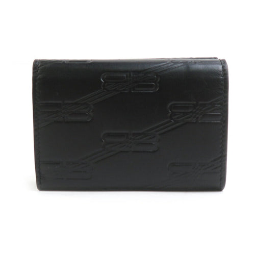 Balenciaga Black Leather Wallet (Tri-Fold)