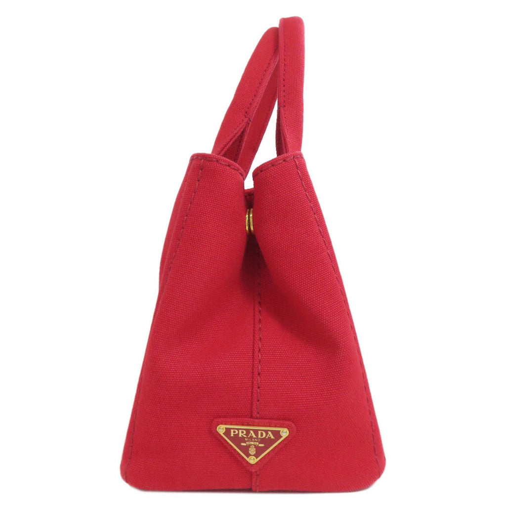 Prada Red Color Canapa Handbag