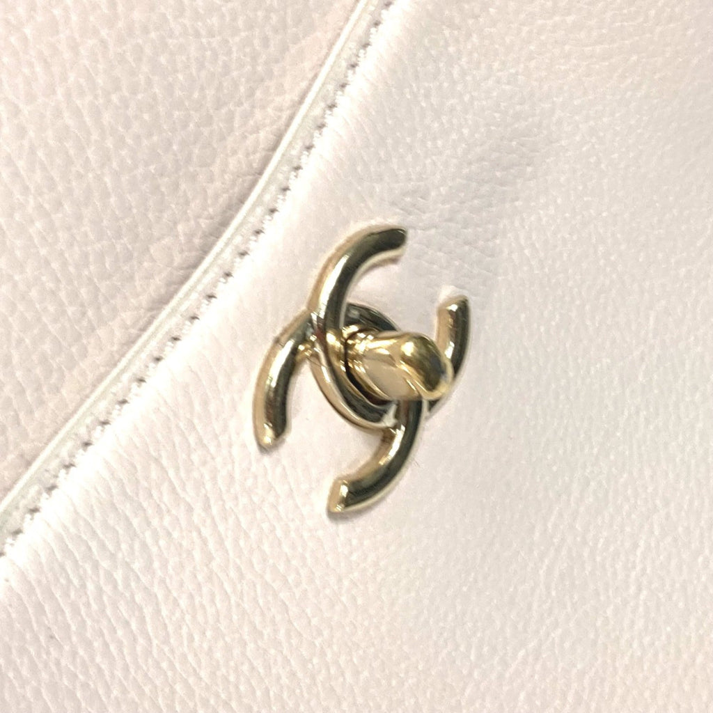 Chanel Beige Leather Handbag