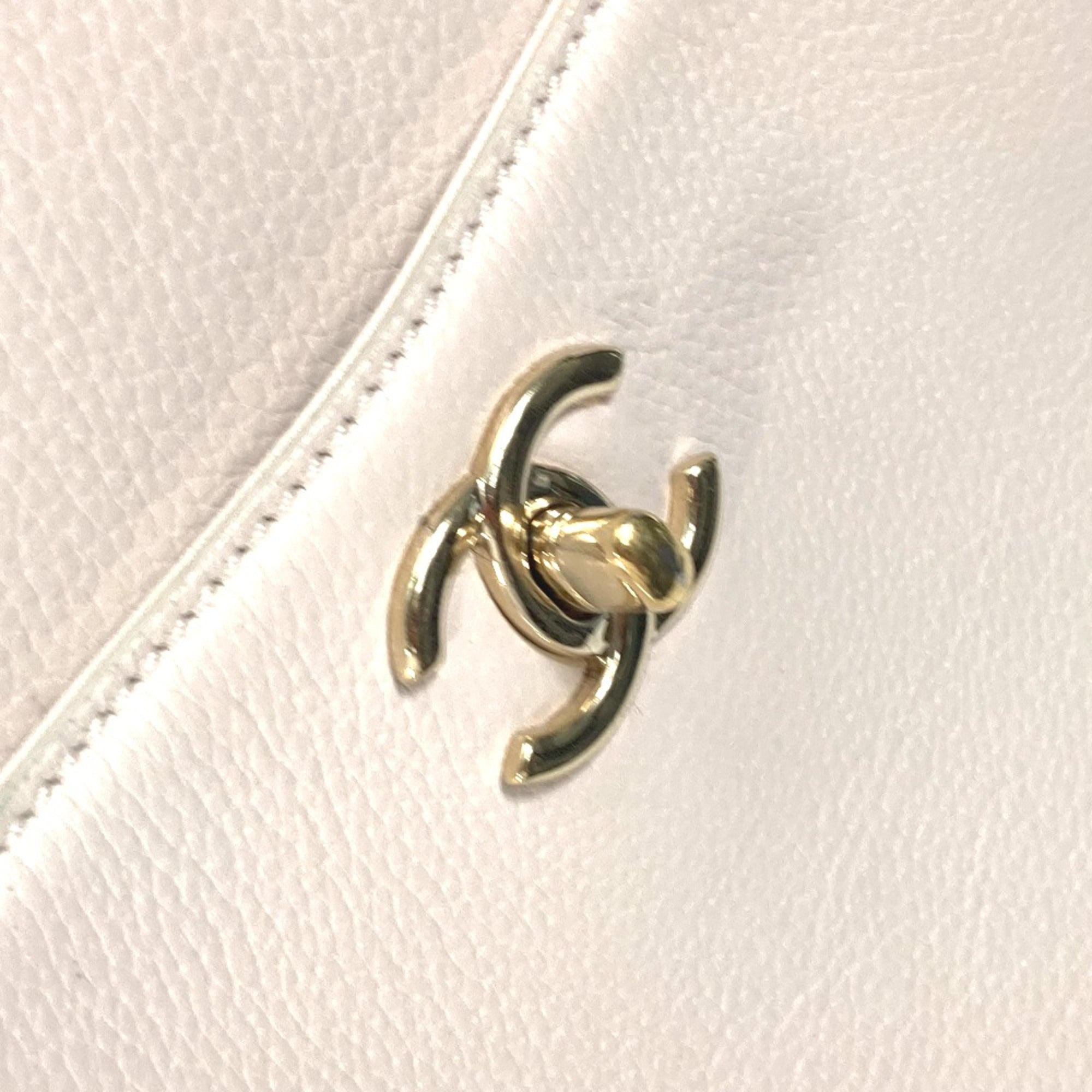 Chanel Beige Leather Handbag