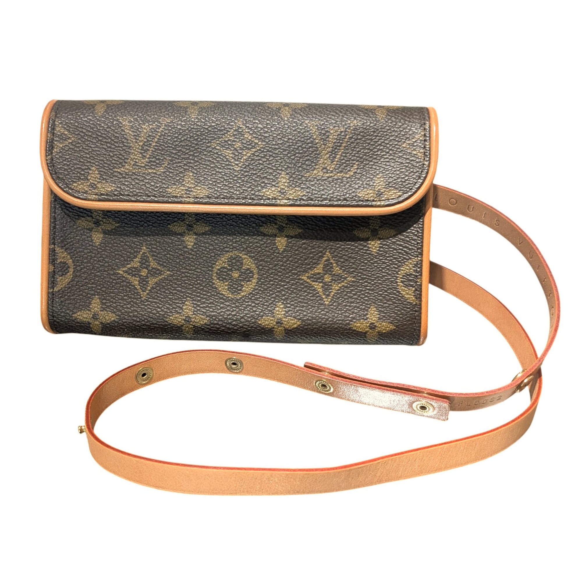 Louis Vuitton Brown Monogram Canvas Pochette Pouch Shoulder Bag