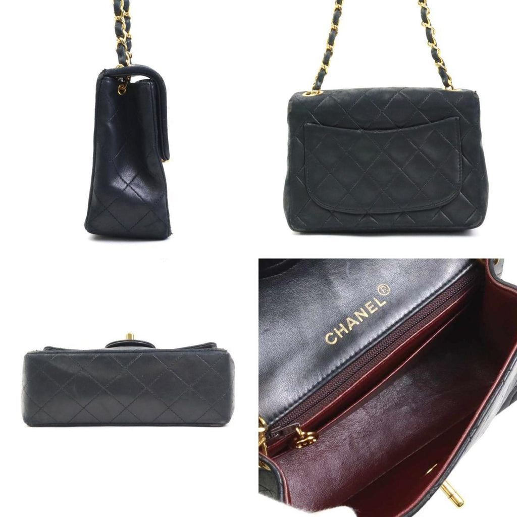 Chanel Black Leather Shoulder Bag
