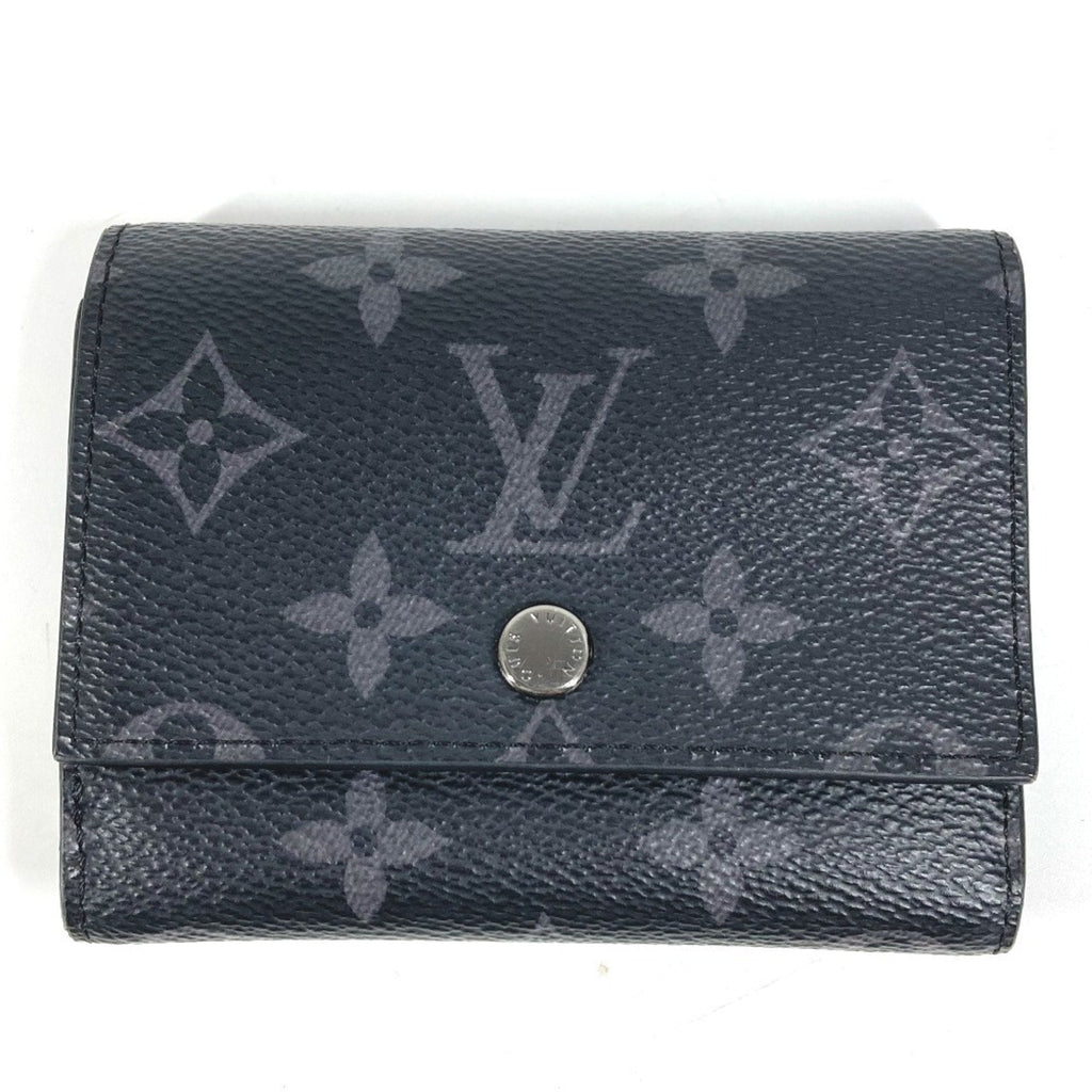 Louis Vuitton Black Monogram Eclipse Monogram Eclipse Wallet (Tri-Fold)