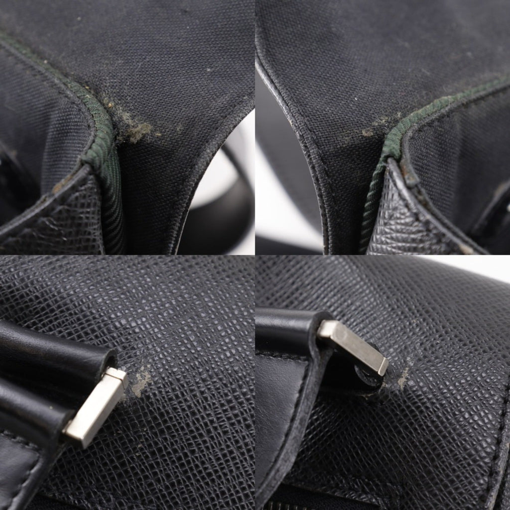 Louis Vuitton Black Noir Taiga Leather Shoulder Bag