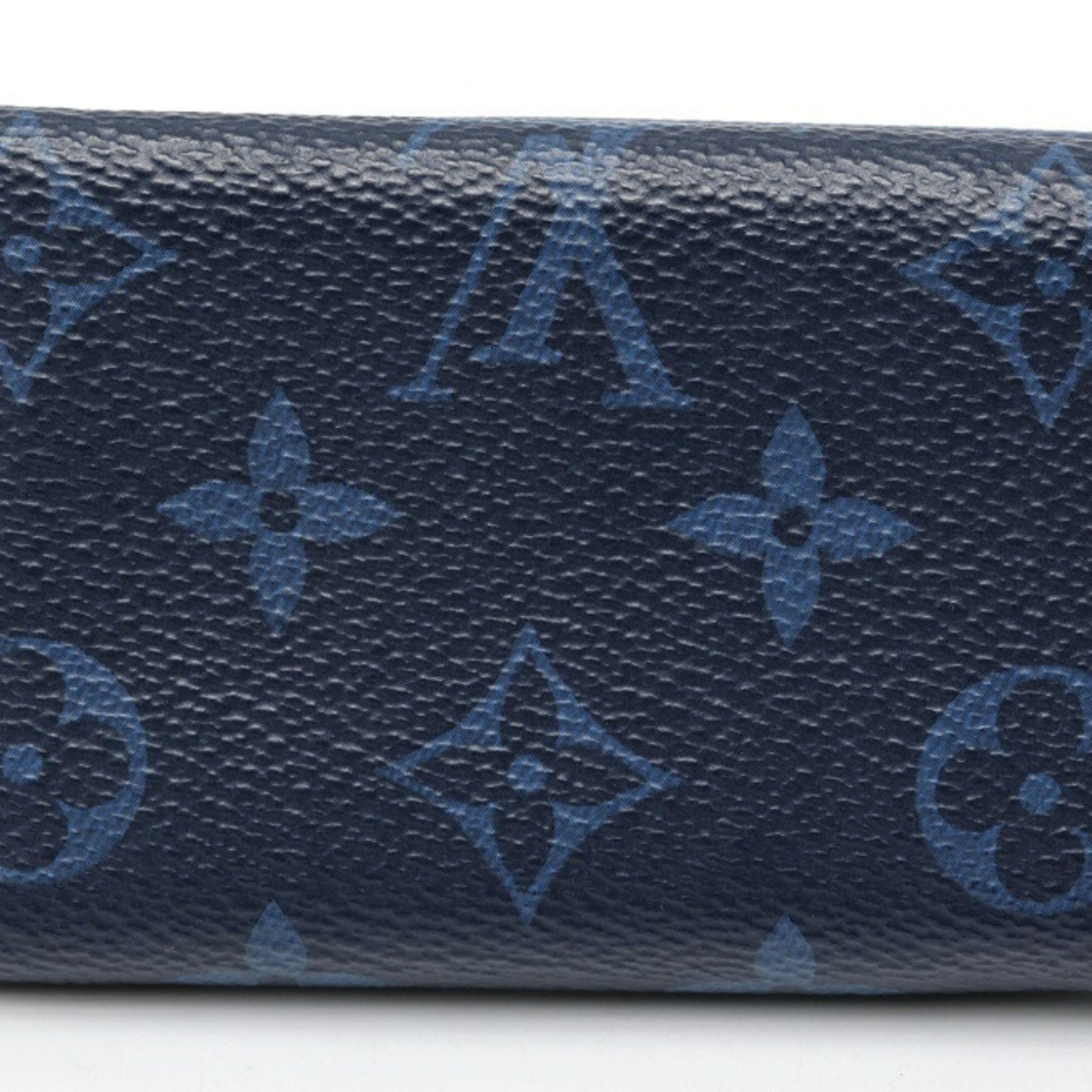 Louis Vuitton Blue Taigarama Wallet (Tri-Fold)