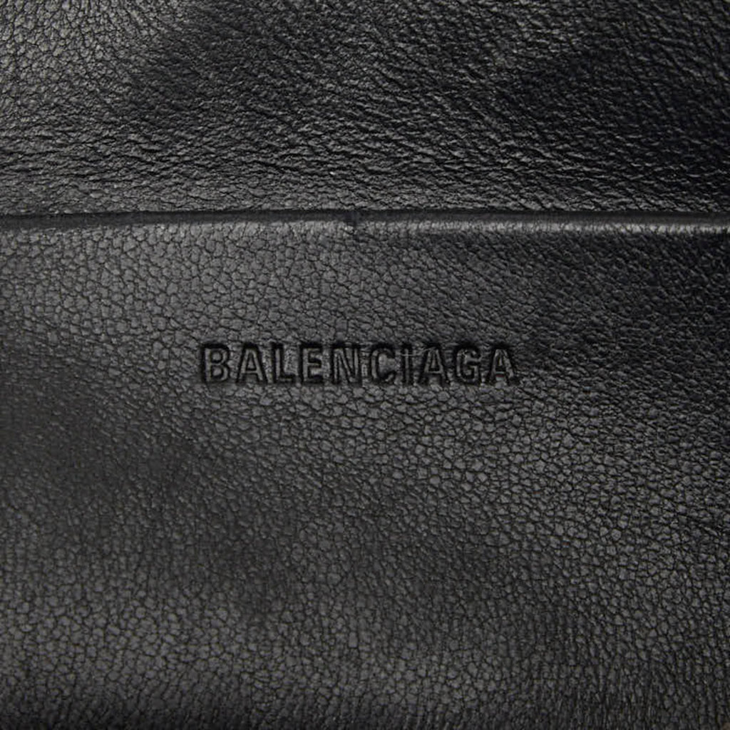 Balenciaga Black Leather Clutch