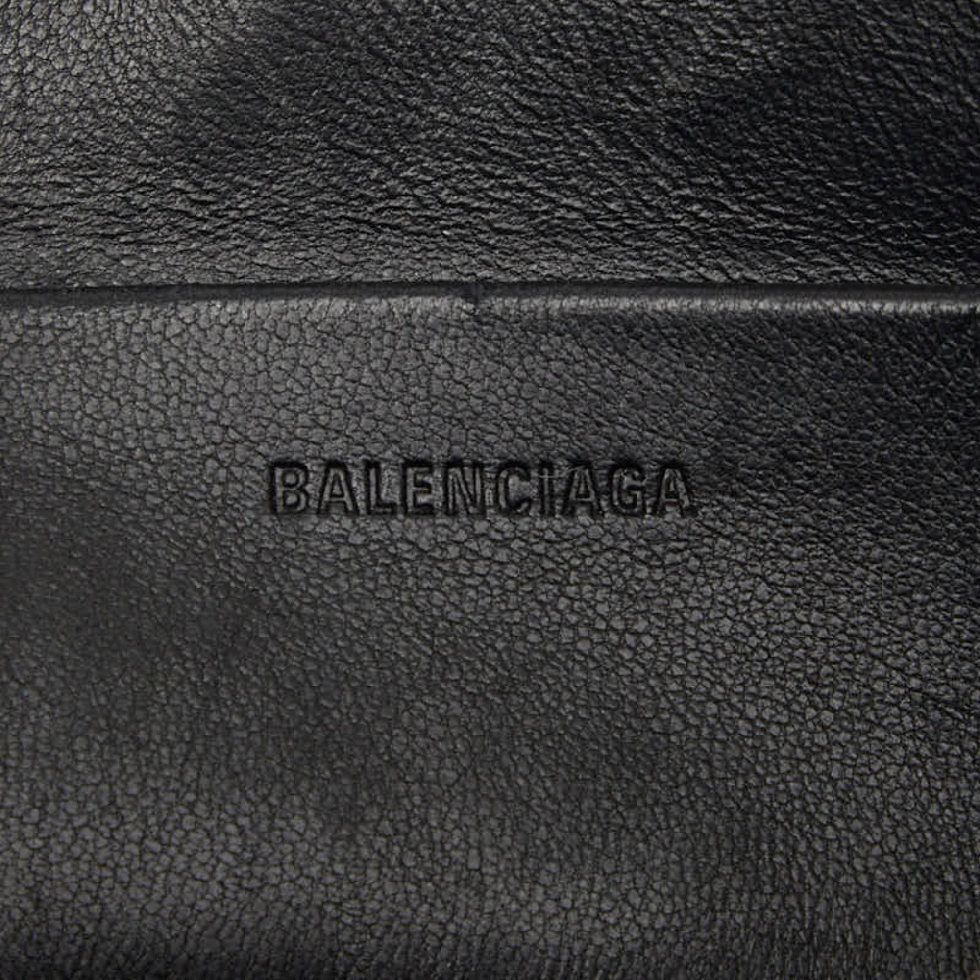 Balenciaga Black Leather Clutch