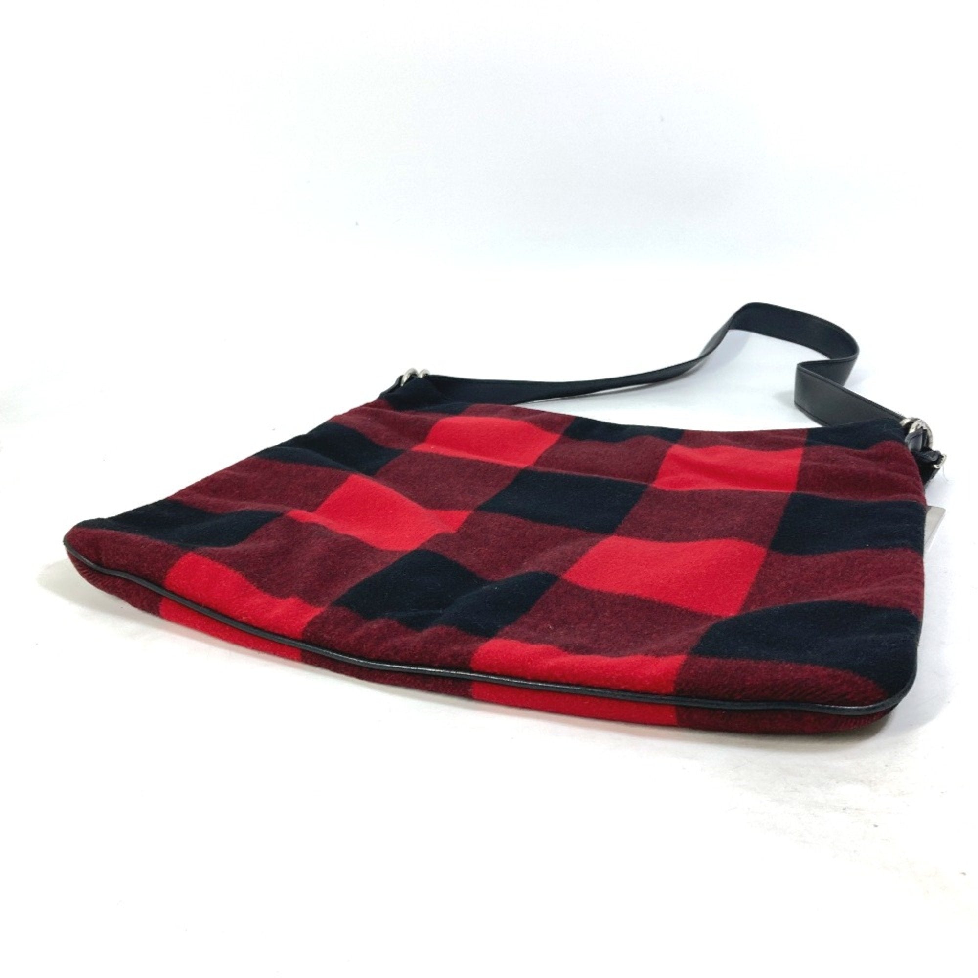 Celine Red Cotton Shoulder Bag