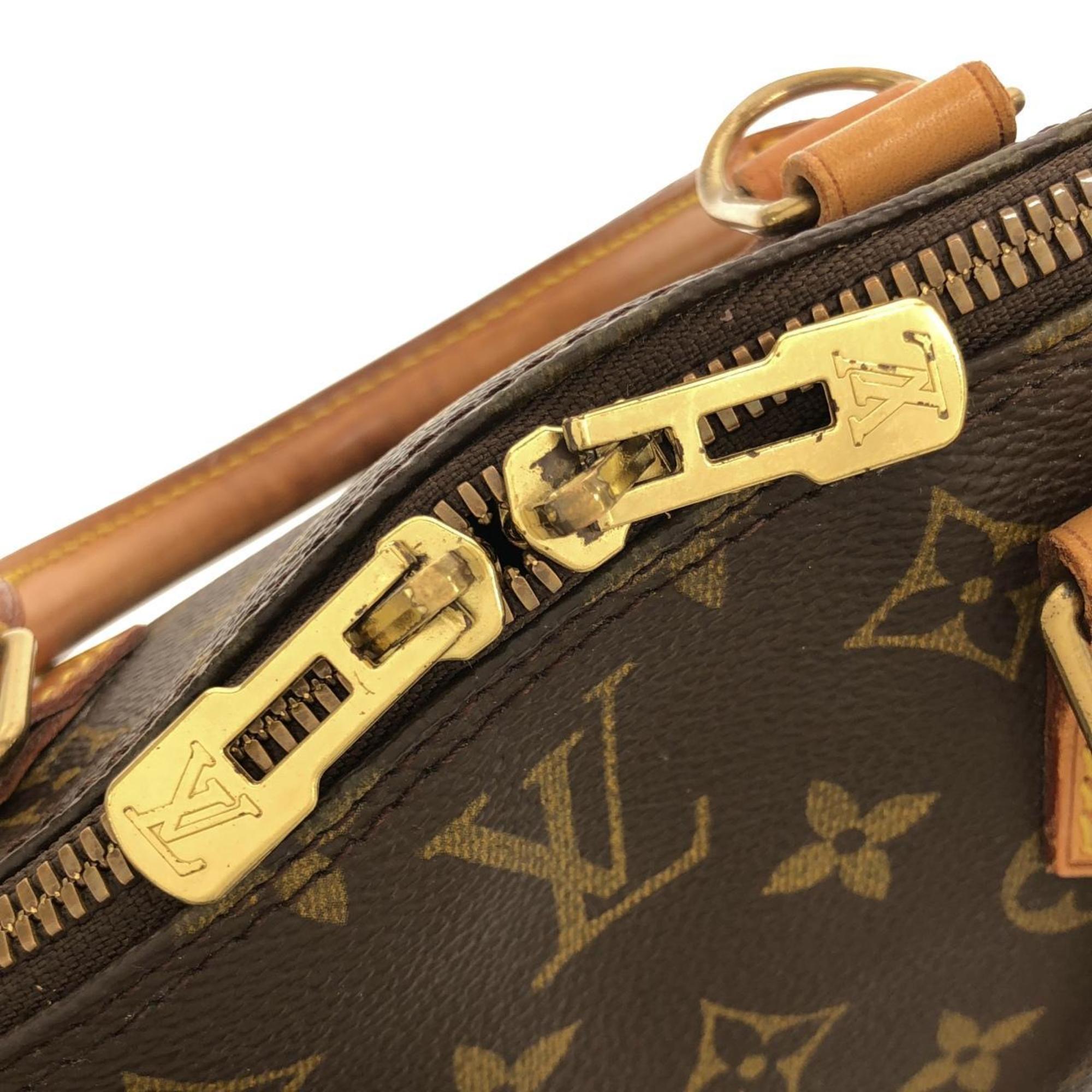 Louis Vuitton Marron Coated Canvas Handbag