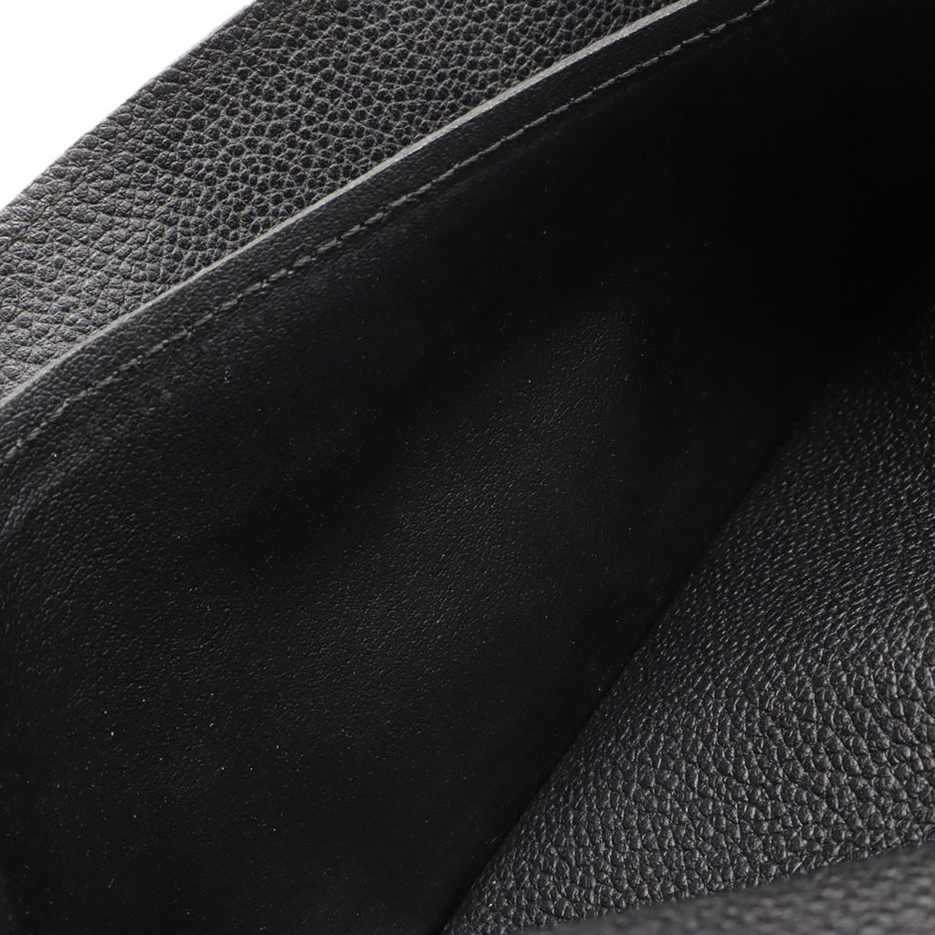 Louis Vuitton Black Noir Monogram Empreinte Leather Long Wallet