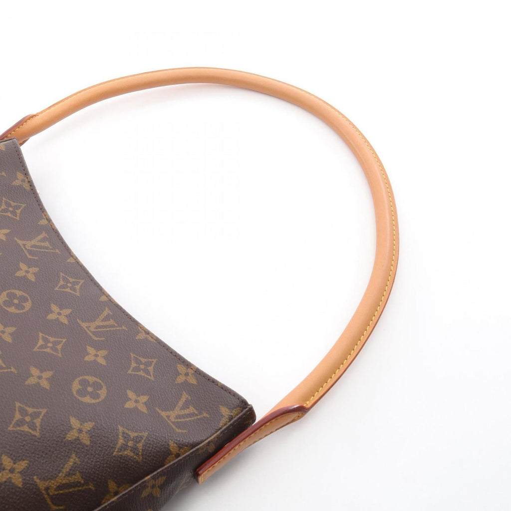 Louis Vuitton Brown Coated Canvas Leather Shoulder Bag