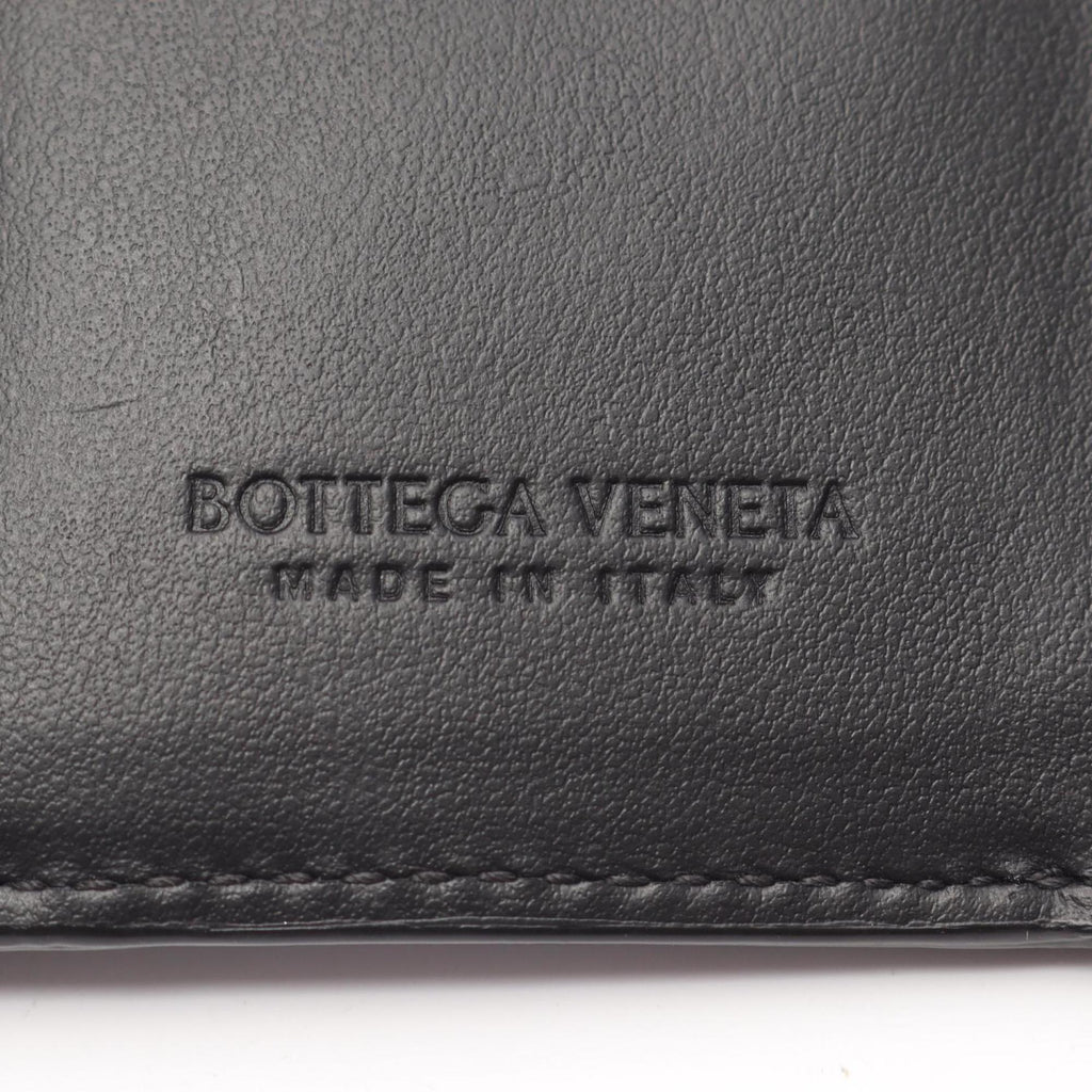 Bottega Veneta Black Intrecciato Wallet (Tri-Fold)