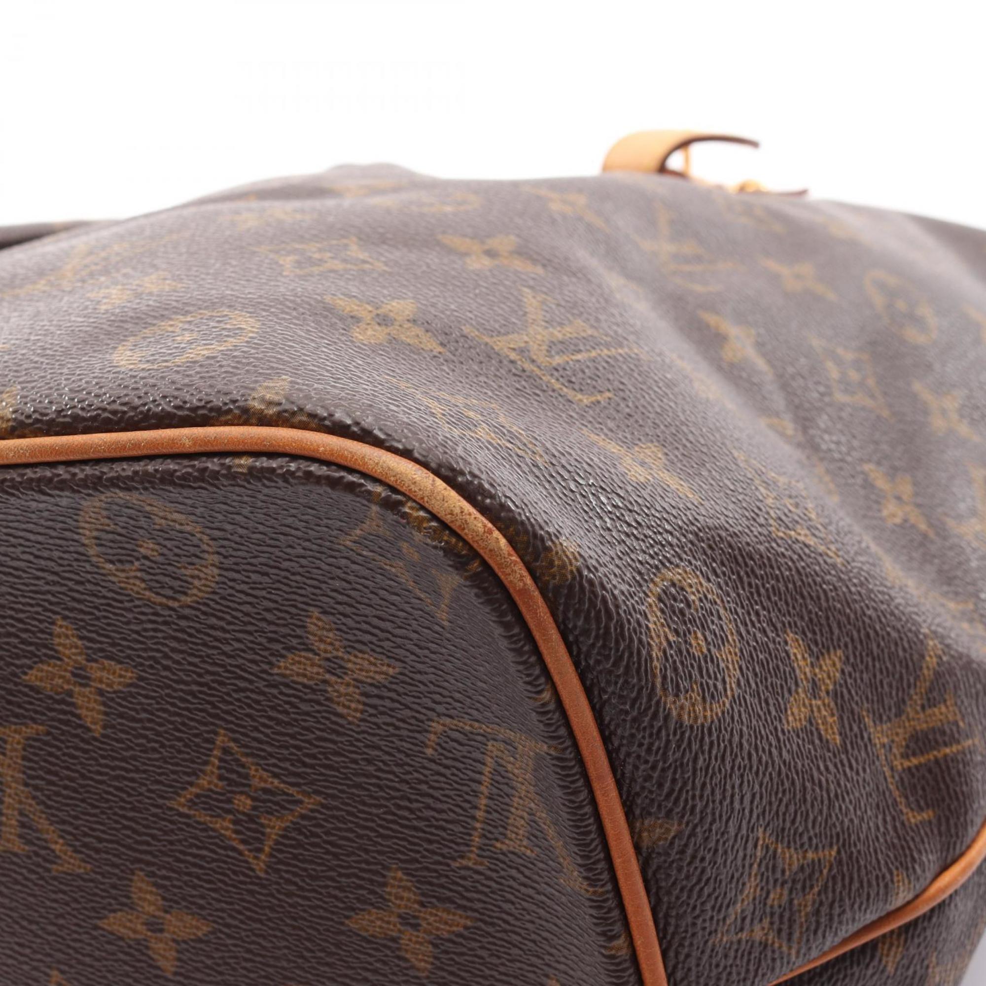 Louis Vuitton Brown Pvc Coated Canvas Leather Shoulder Bag