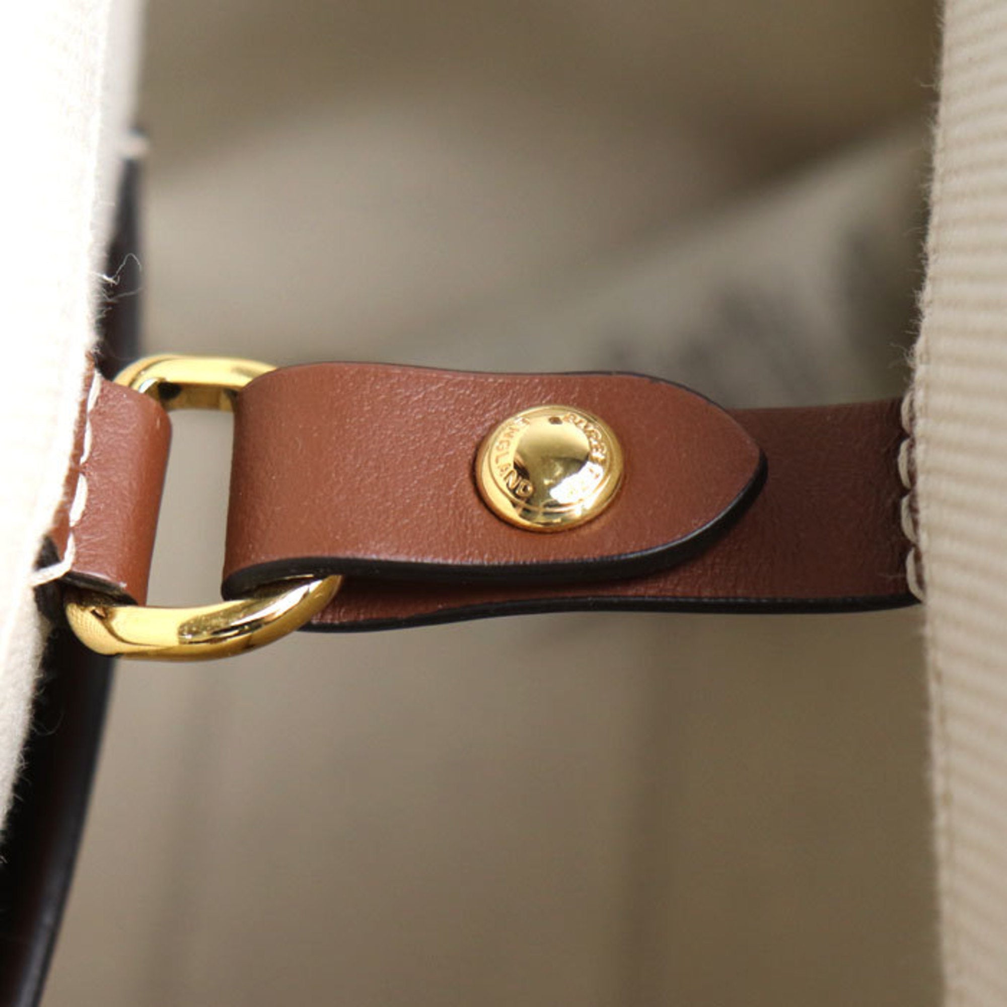 Burberry Brown Canvas Leather Shoulder Bag