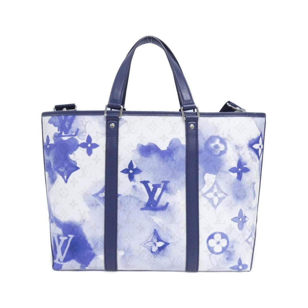 Louis Vuitton Blue Coated Canvas Handbag