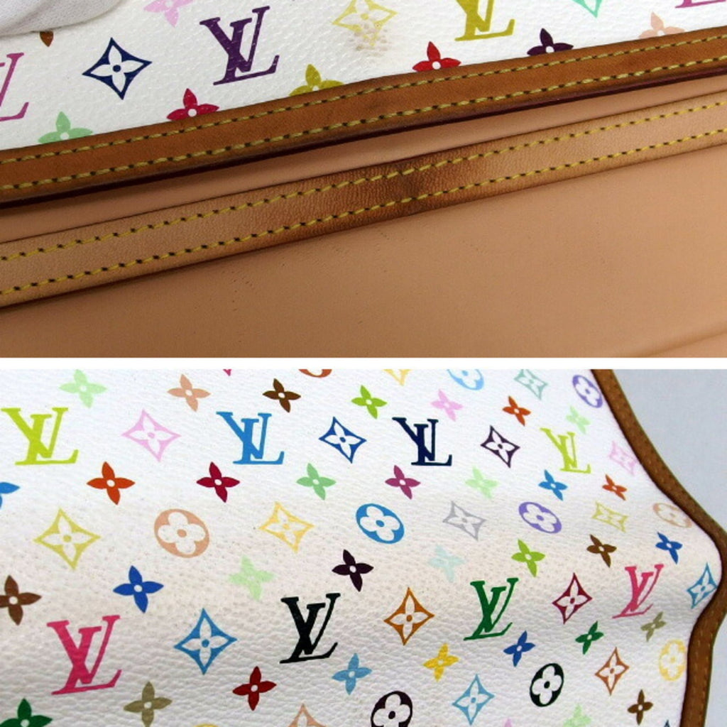 Louis Vuitton Blanc Monogram Multicolore Canvas Long Wallet (Tri-Fold)