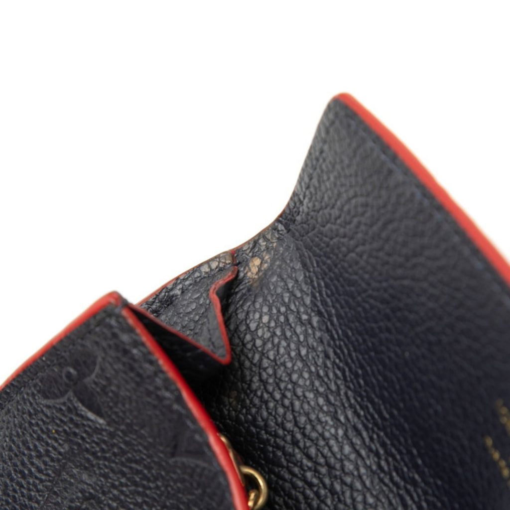 Louis Vuitton Marine Rouge Monogram Navy Red Color Leather Pouch