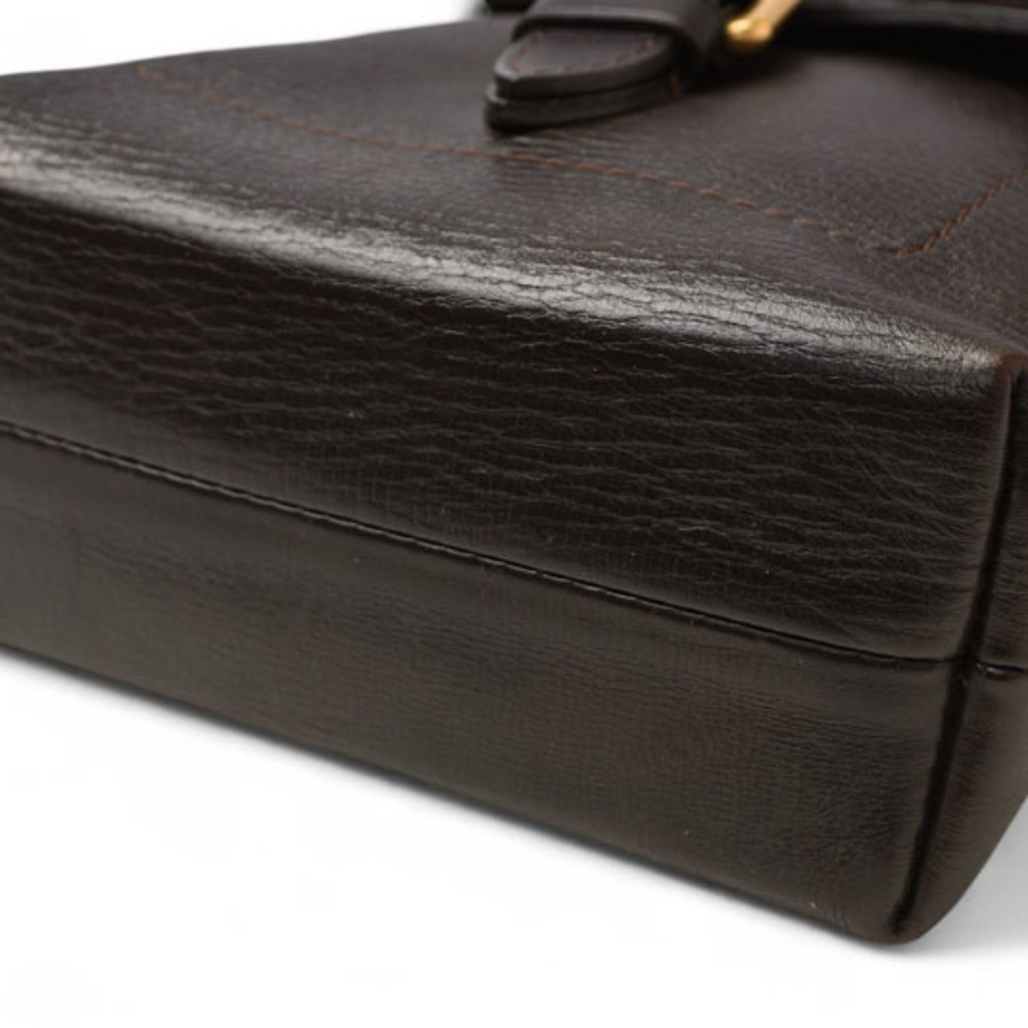 Louis Vuitton Coffee Utah Leather Shoulder Bag