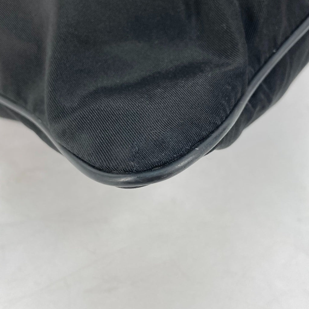 Prada Black Nylon Pochette Shoulder Bag