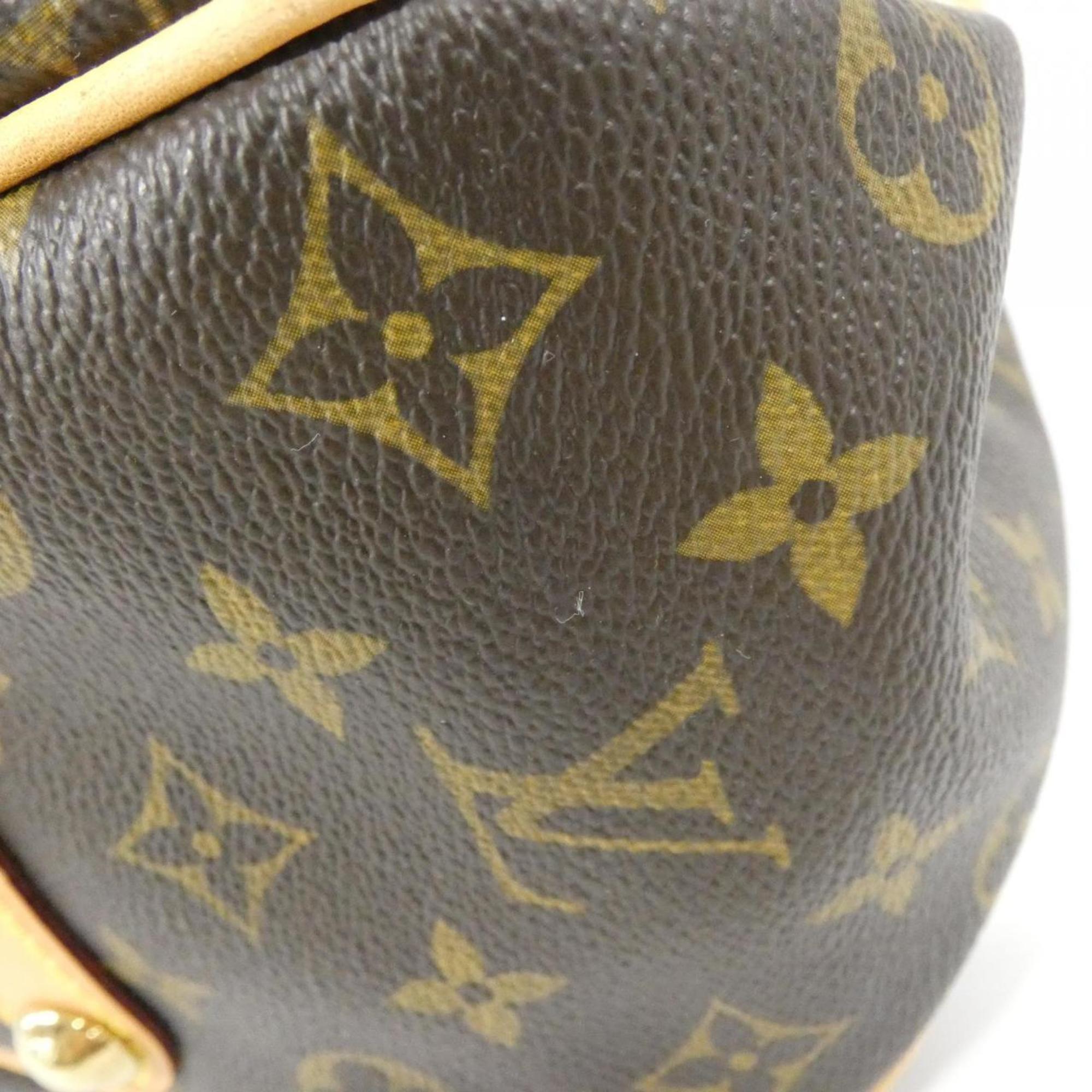 Louis Vuitton Brown Coated Canvas Shoulder Bag