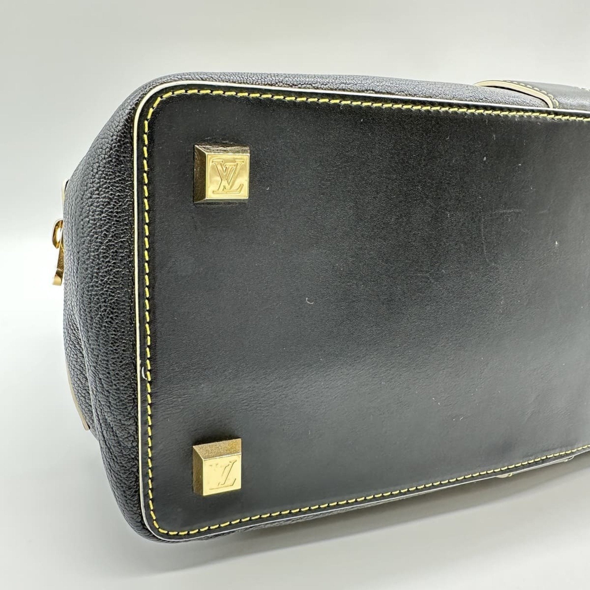 Louis Vuitton Black Suhali Leather Handbag