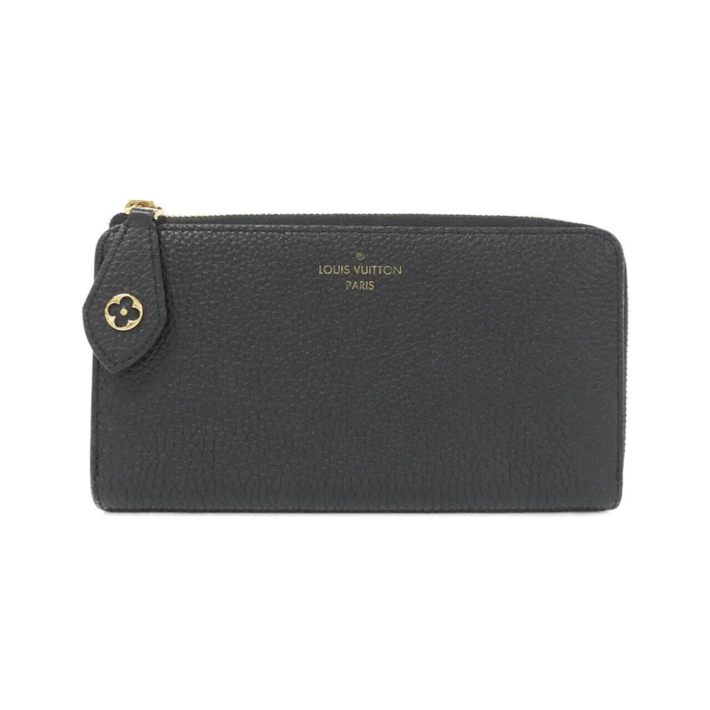 Louis Vuitton Black Leather Long Wallet